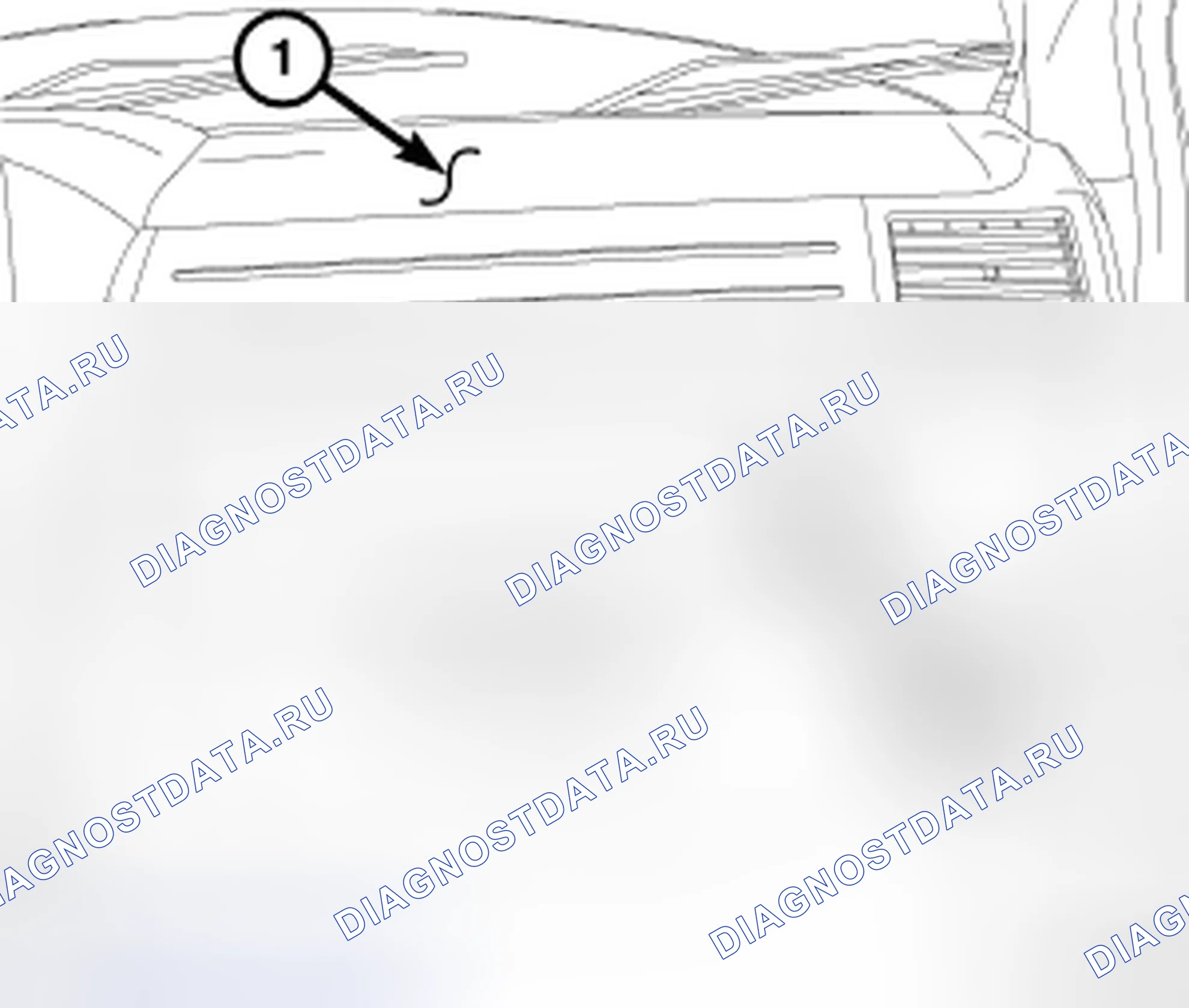 Рис. 45: ПОДУШКА БЕЗОПАСНОСТИ ДЛЯ ПАССАЖИРОВ. Chrysler Town & Country V