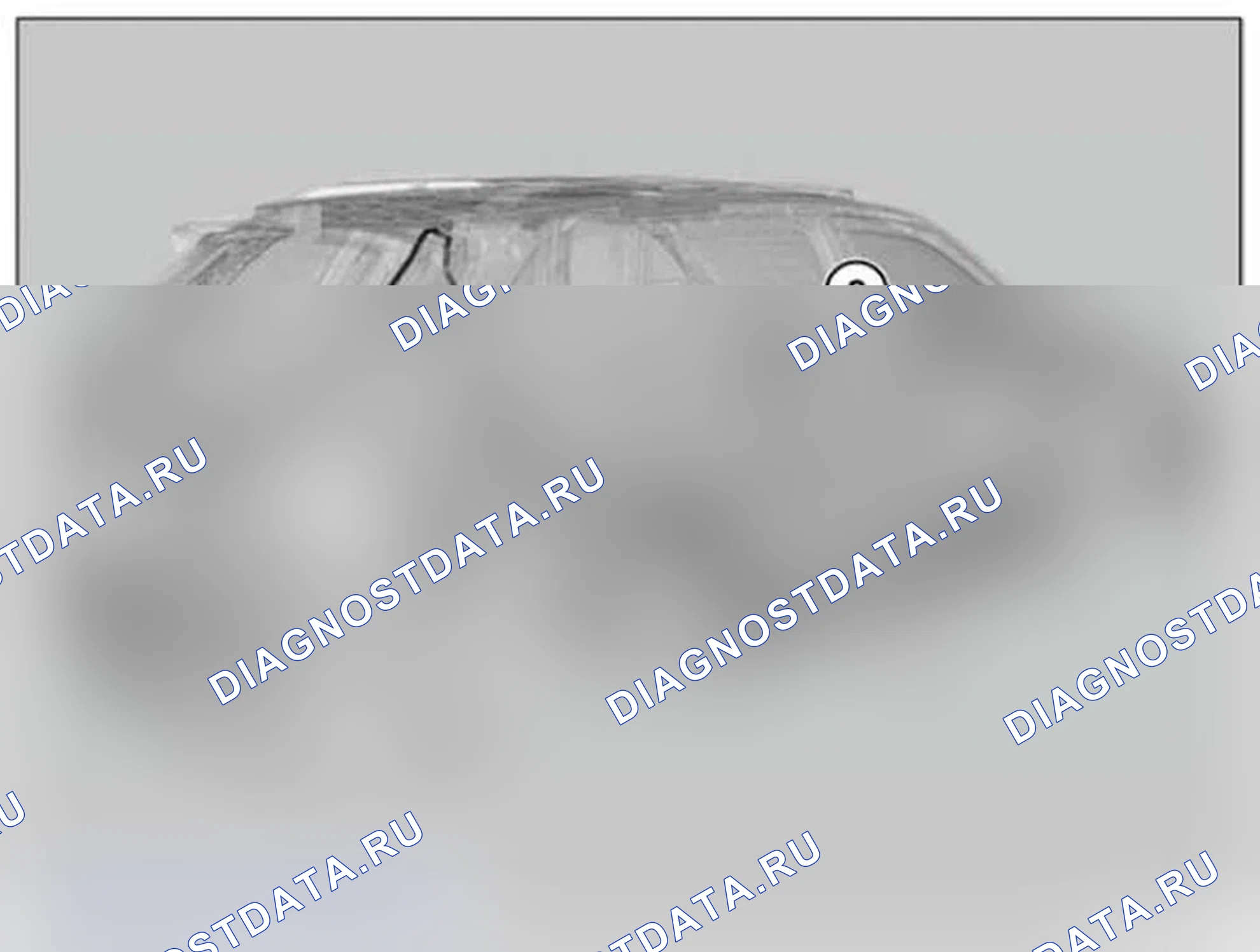 Рис. 228: 61 11... Установка ремонтного кабеля для реверсивной камеры. BMW X5 M E70