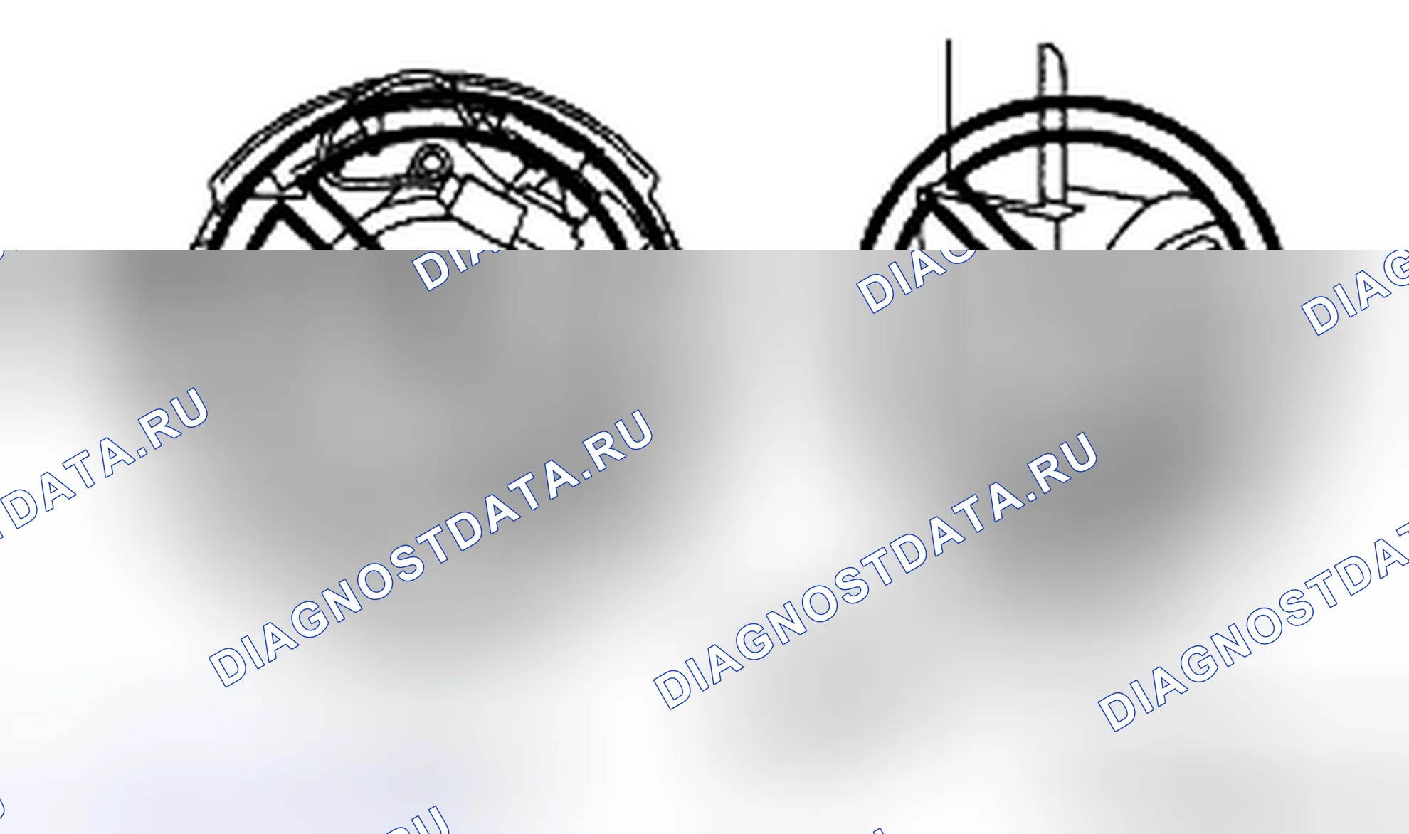 Рис. 72: Модуль подушки безопасности, управление ремнями безопасности перед натяжением. Mazda CX-7 I