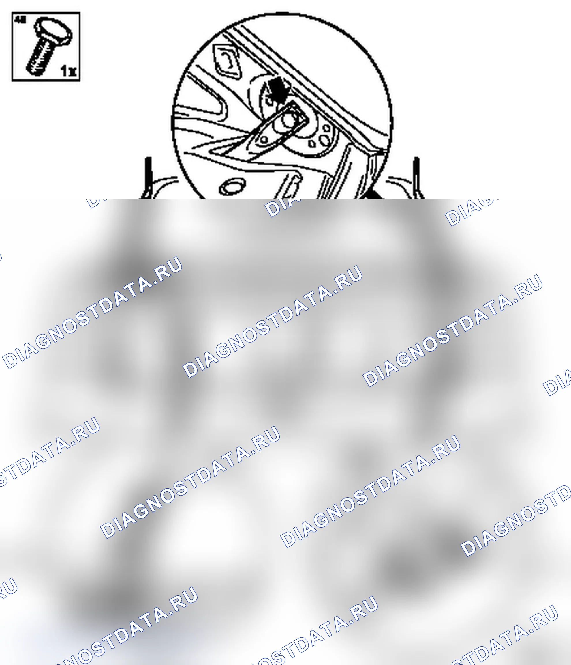 Демонтаж и монтаж шарнира задней откидной двери (модели F07, F69). Opel Astra G