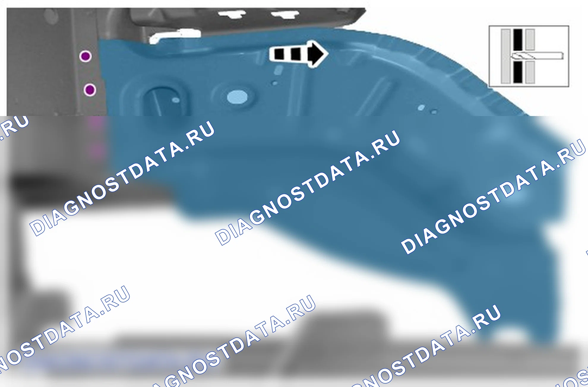 Как снять и установить внутреннее усиление панели фартука крыла. Ford Transit Custom I