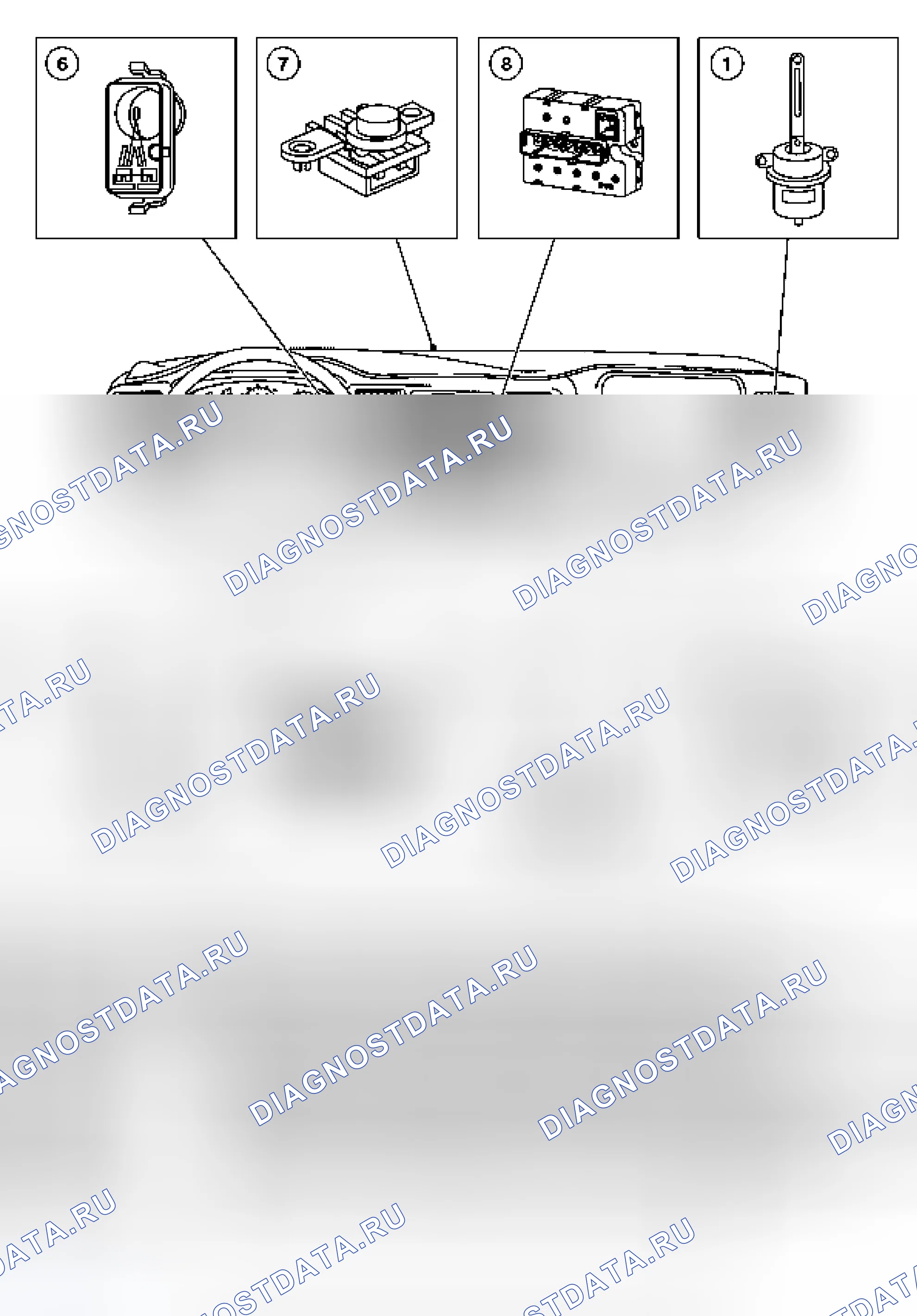 Рис. 578: Расположение внутренних компонентов - ЕАТС. Ford Pickup F150 