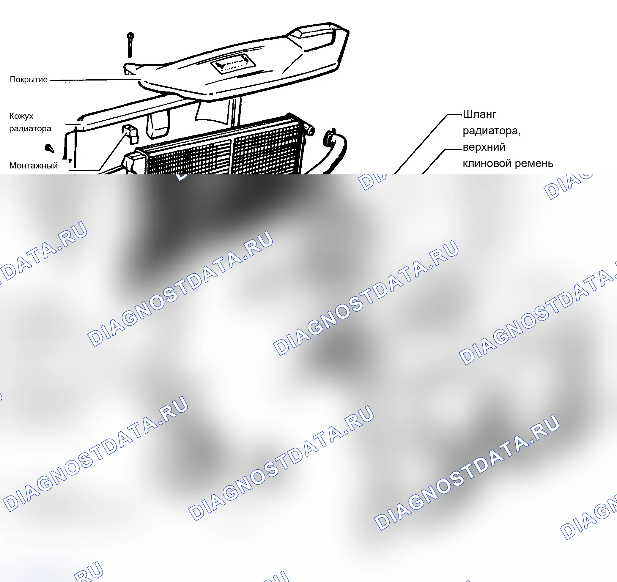 Рис. 3: ВЕНТИЛЯТОРЫ РАДИАТОРА. Volkswagen Passat B3