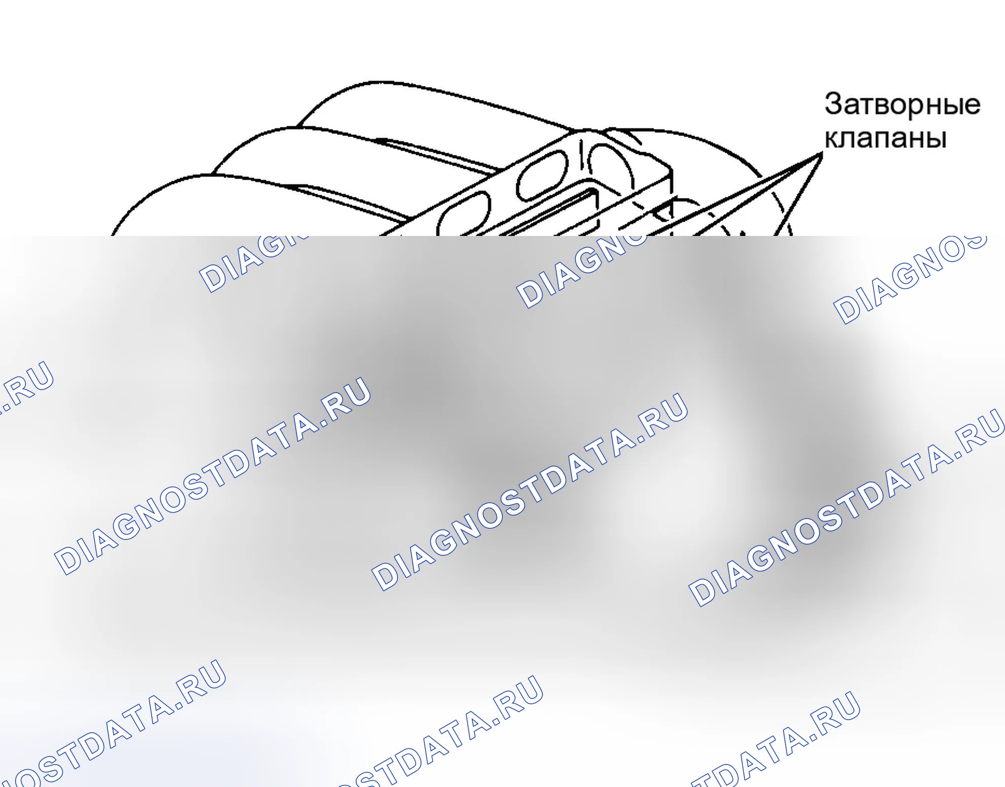 Рис. 2: Система индукции переменного резонанса (VRIS) (2.5L). Ford Escort V рестайлинг