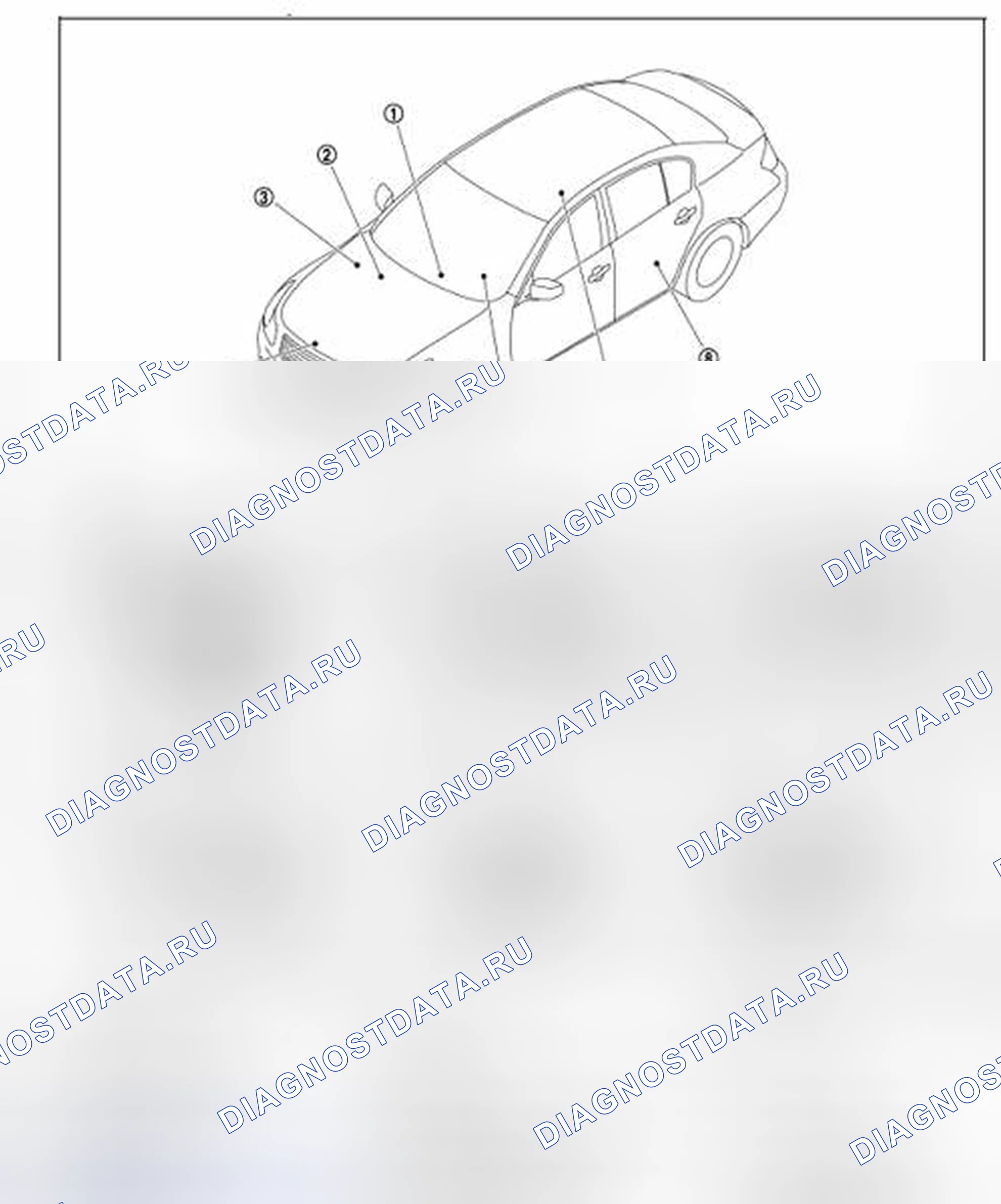 Рис. 3: СПИДОМЕТР: Расположение компонентов. Infiniti G35 IV