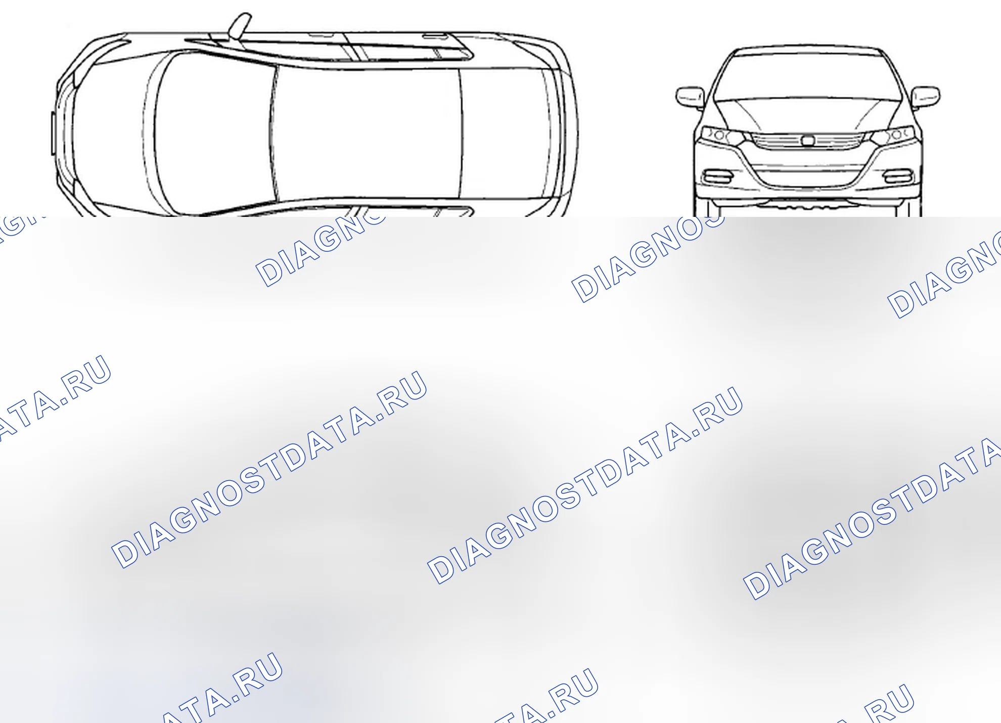 Рис. 1: Характеристики кузова. Honda Insight ZE2 рестайлинг