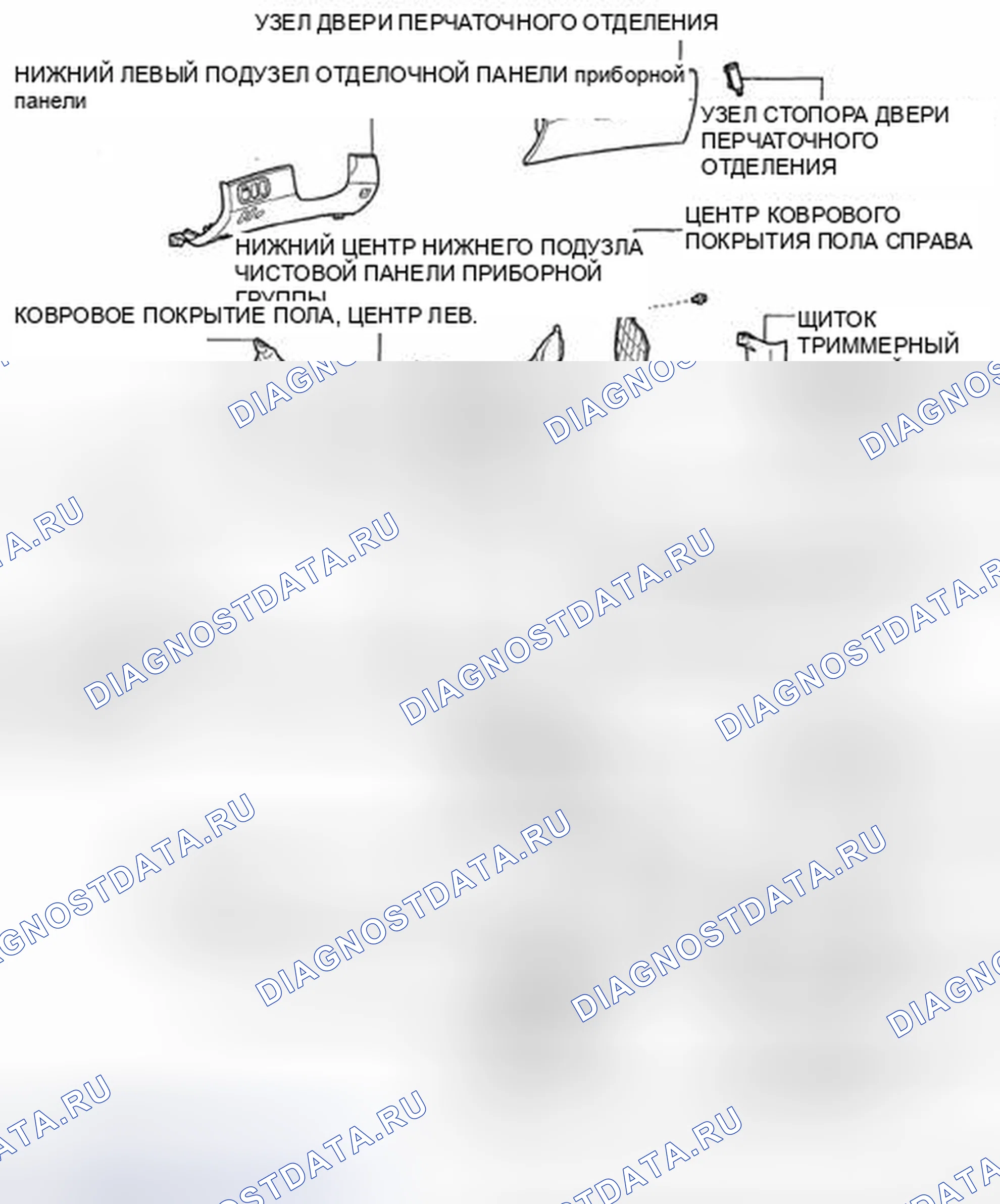 Рис. 484: КОМПОНЕНТЫ. Toyota Sienna II рестайлинг