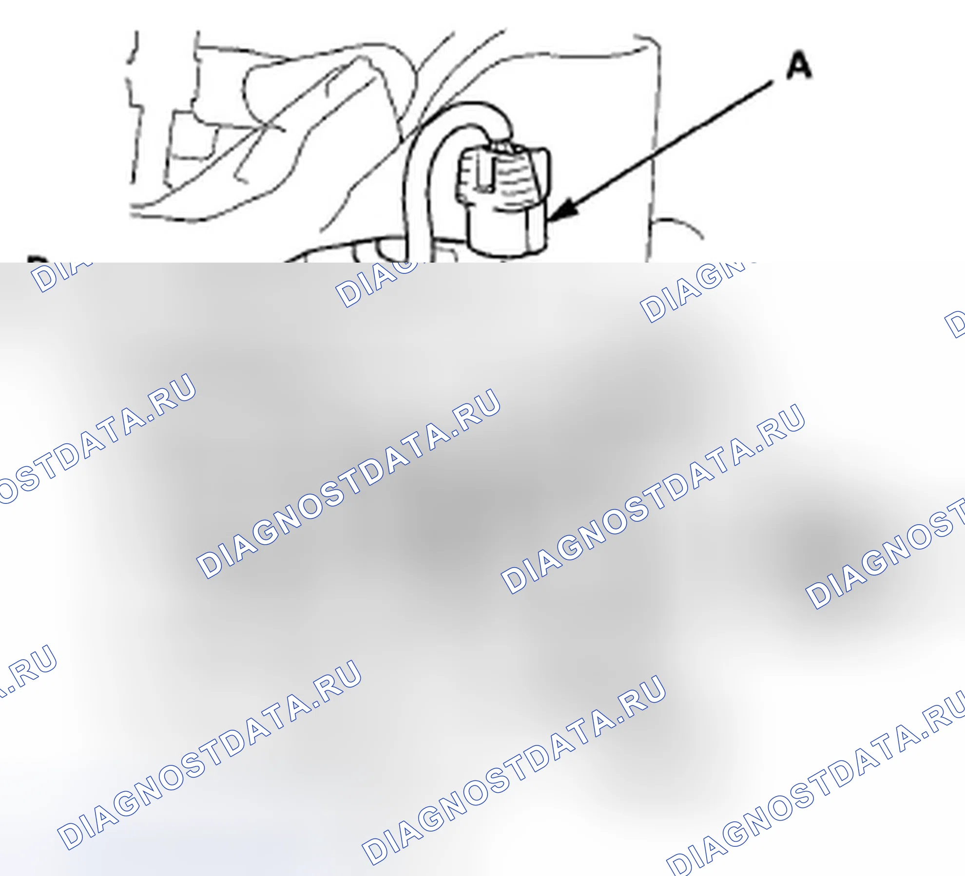 Рис. 1006: Замена клапана продувки канистры EVAP. Honda Crosstour I
