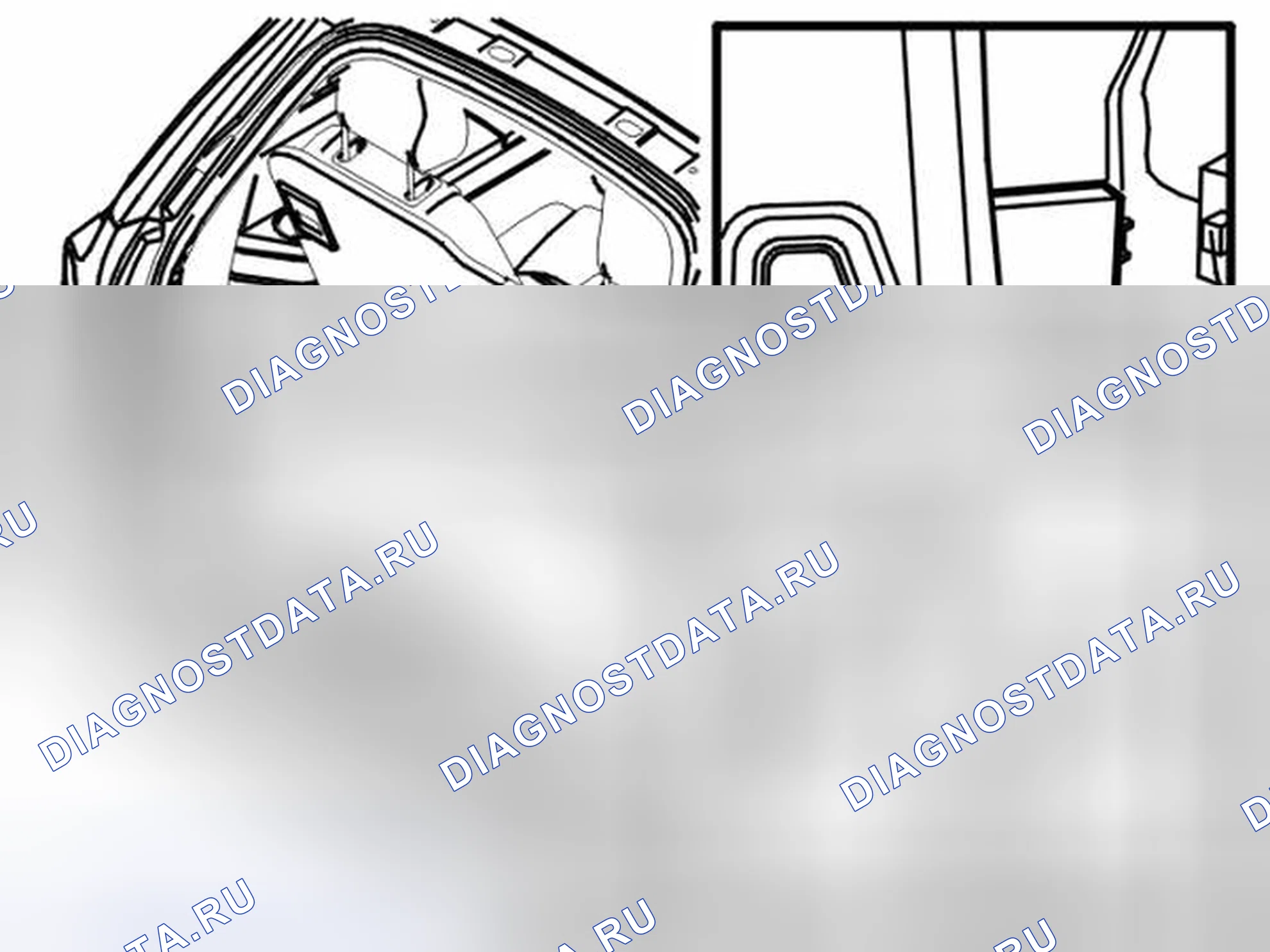 Рис. 26: УСТАНОВКА МОДУЛЯ ПОМОЩИ ПРИ ПАРКОВКЕ (PAM). Volvo XC90 I