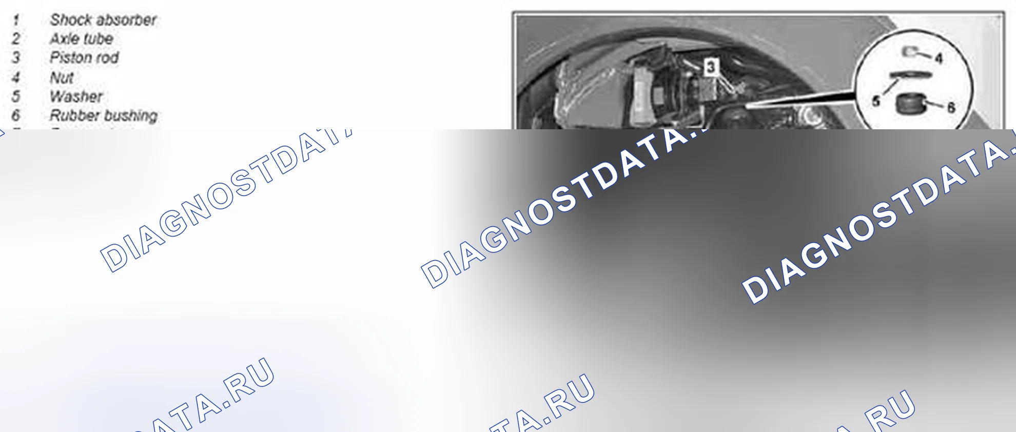 Рис. 14: Снять / установить задний амортизатор - AR32.25-P-0110MCU. Kia Soul I