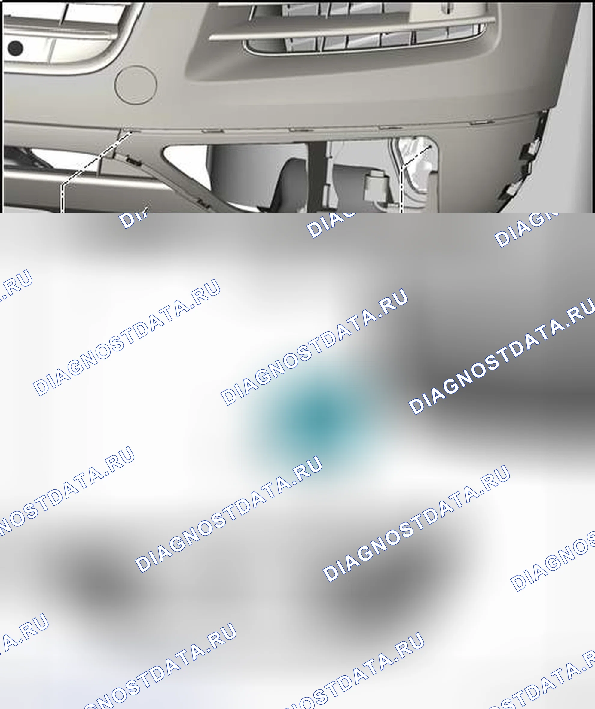 Рис. 20: ОБЗОР ПРОТИВОТУМАННЫХ ФАР. Volkswagen Touareg II