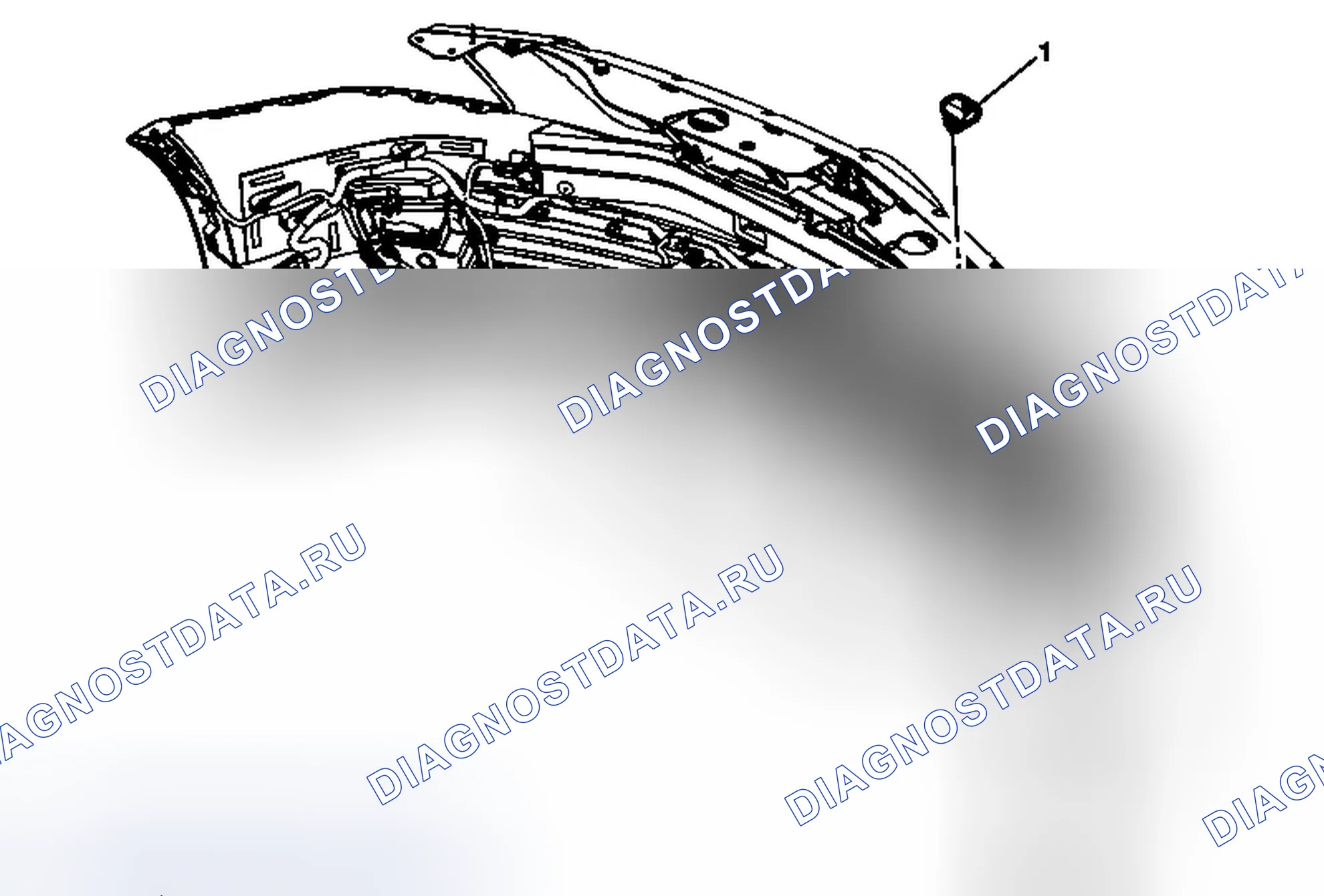 Рис. 5: Замена датчика температуры окружающего воздуха. Cadillac ELR I
