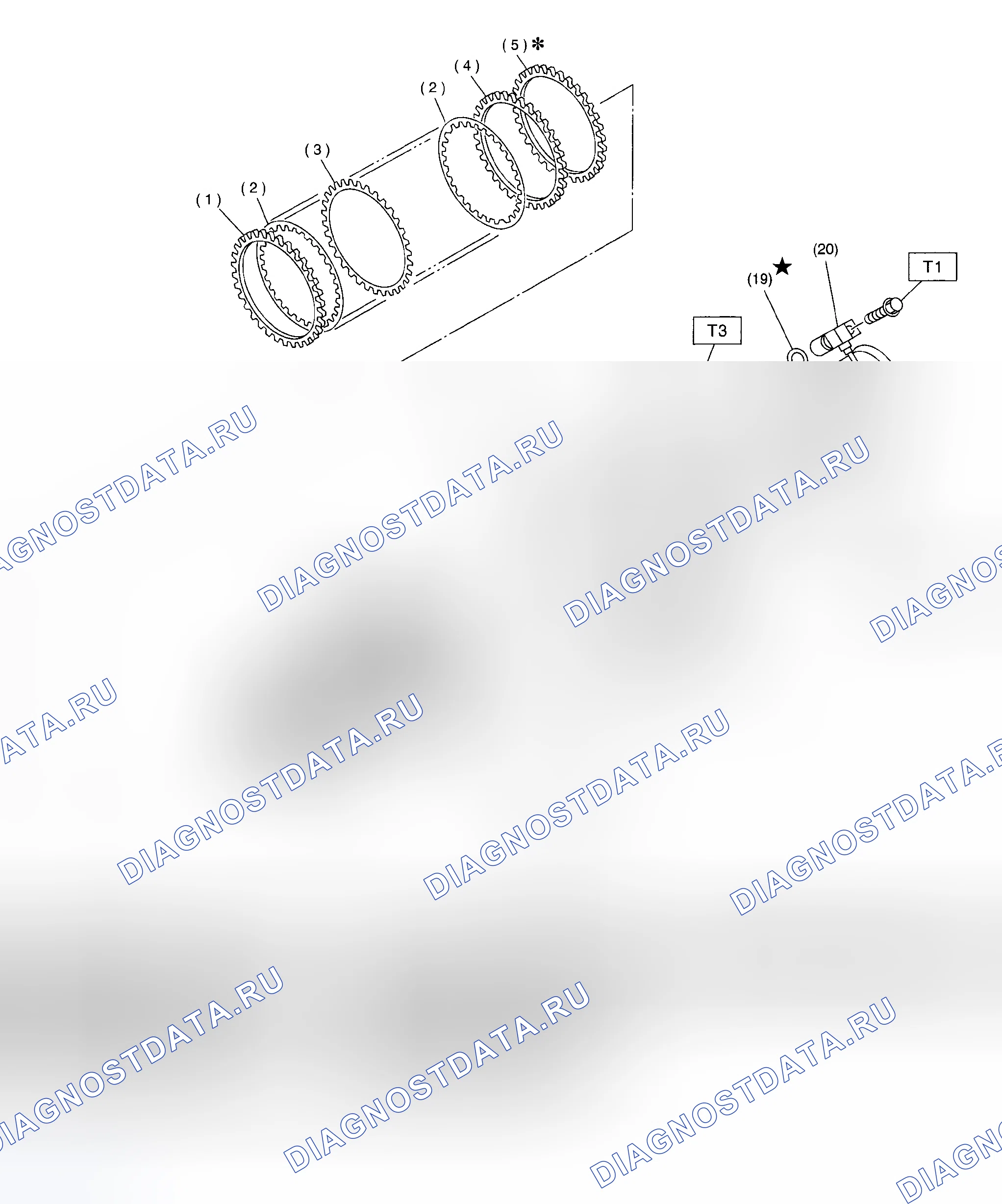 Рис. 115: СЛУЧАЙ ПЕРЕНОСА И УДЛИНЕНИЯ (VTD). Subaru Impreza GD/GC/GG рестайлинг