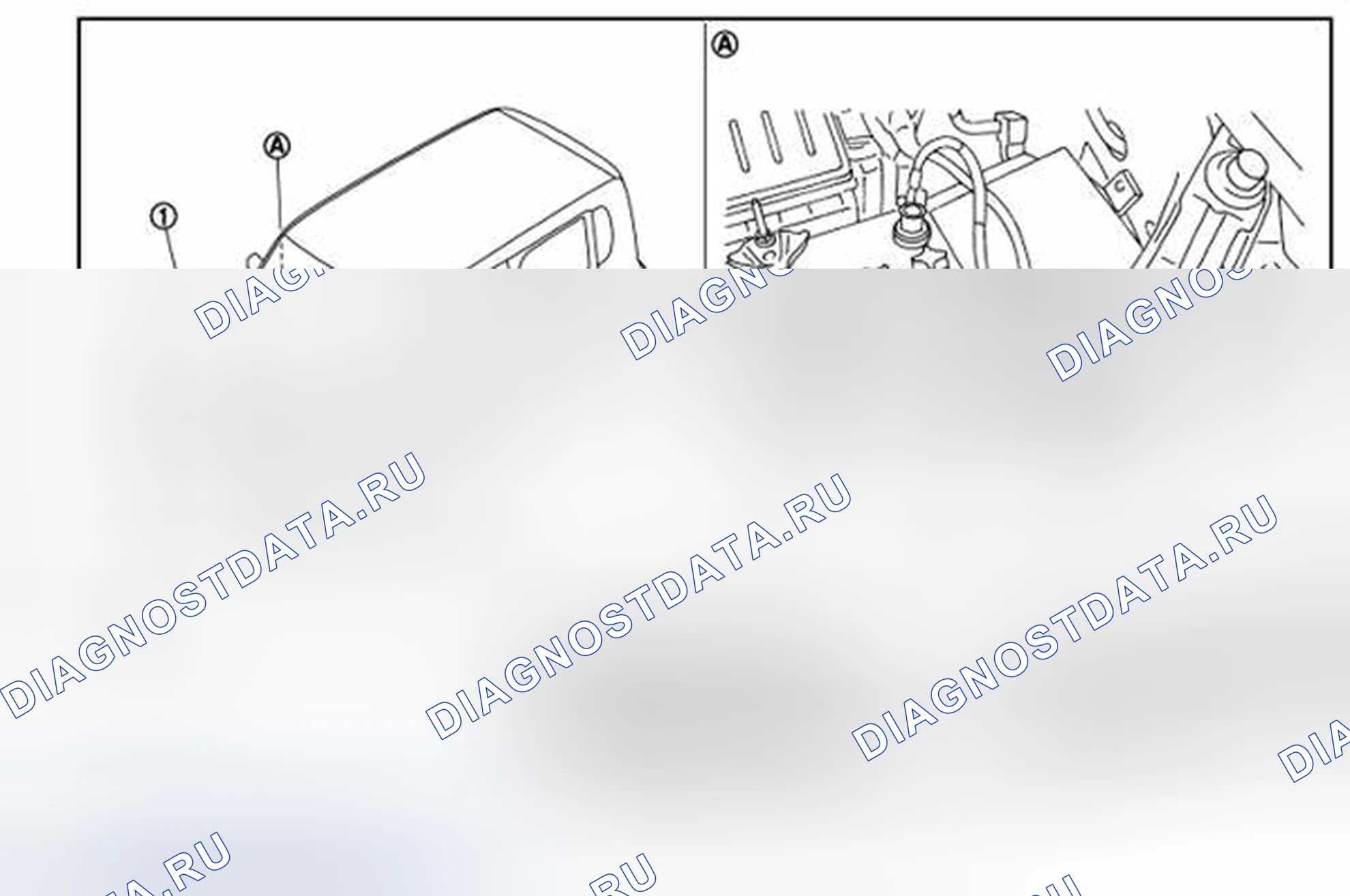 Рис. 4: Расположение компонентов. Nissan Cube III