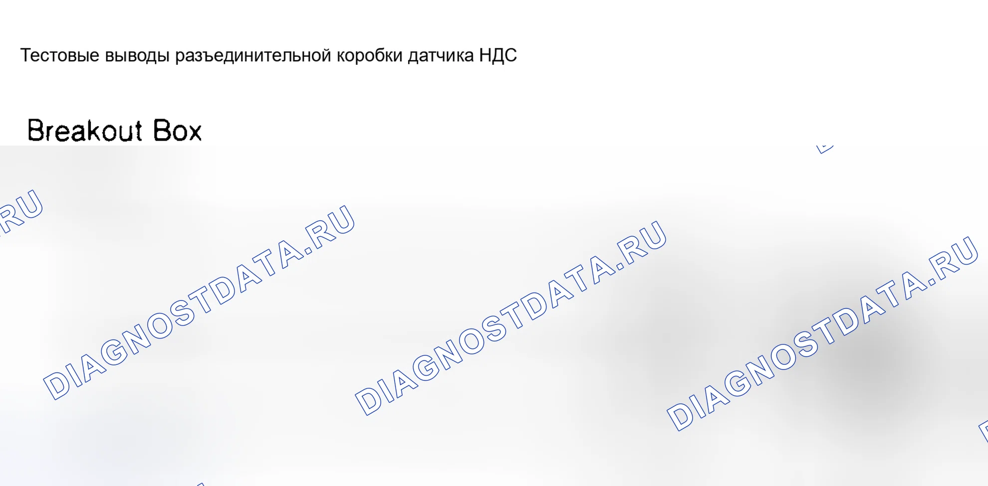 Рис. 68: Схема датчика НДС. Ford LTD Crown Victoria I