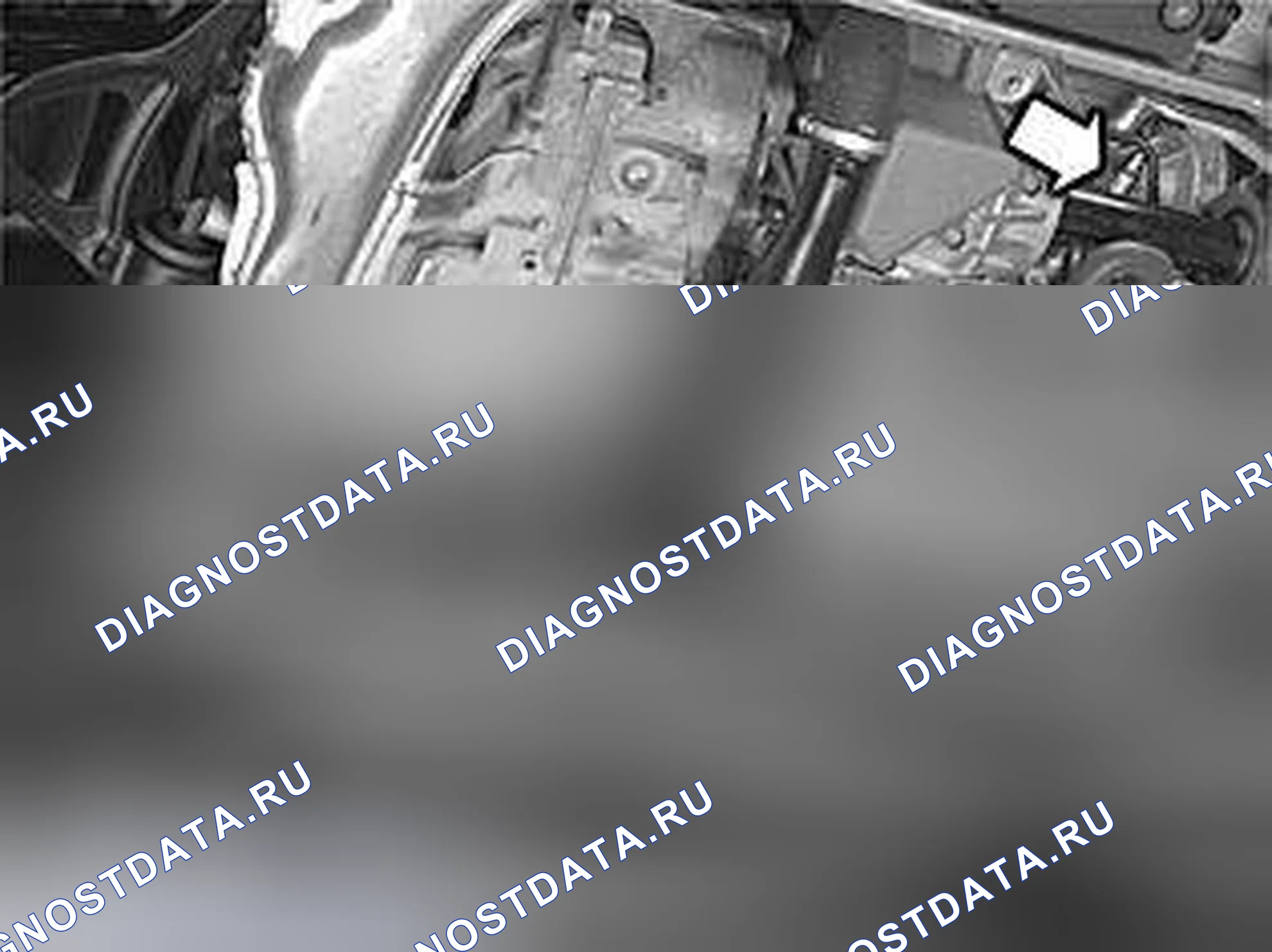 Рис. 1183: Слив охлаждающей жидкости. Volvo S60 I рестайлинг