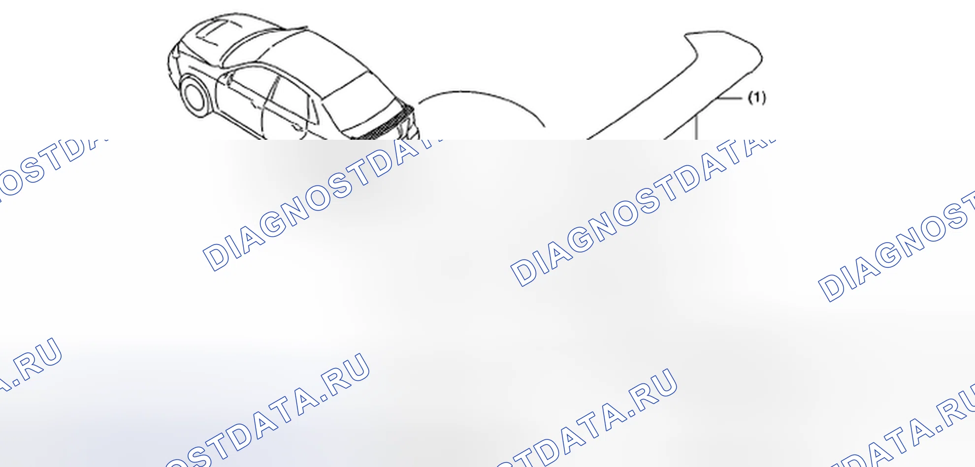 Рис. 26: ЗАДНИЙ СПОЙЛЕР. Subaru Impreza WRX GH