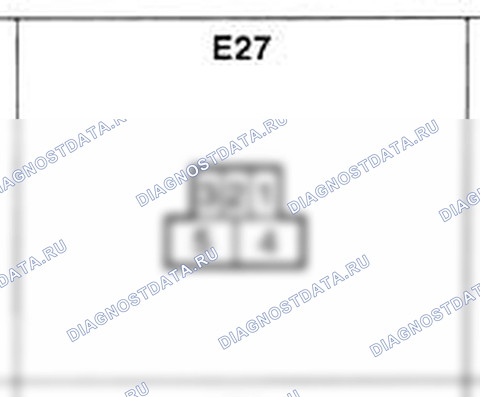 Распиновка разъёма E27 — жгута двигателя. Hyundai Accent LC