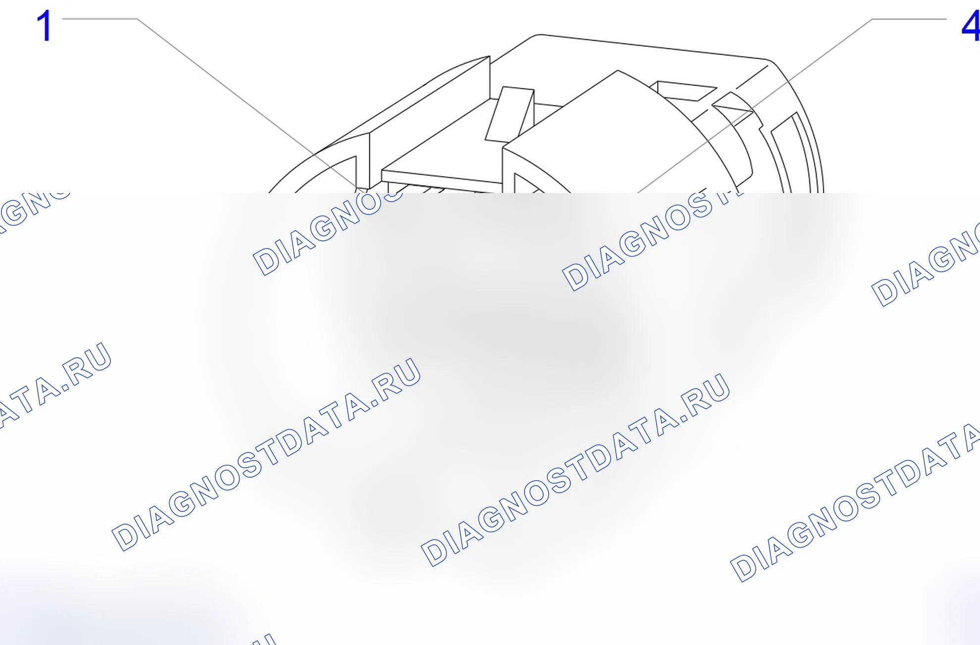 Распиновка разъёма X44. Opel Zafira B