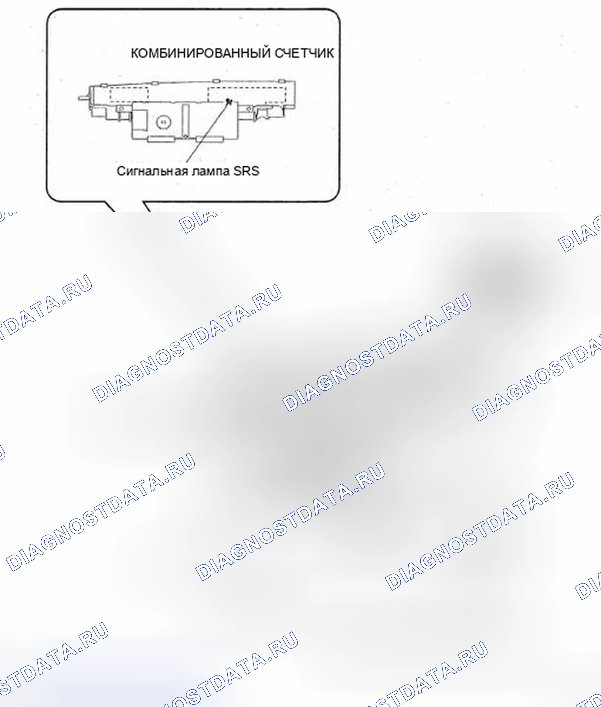 Рис. 219: Определение местоположения компонентов системы подушек безопасности (3 из 3). Toyota Prius II рестайлинг