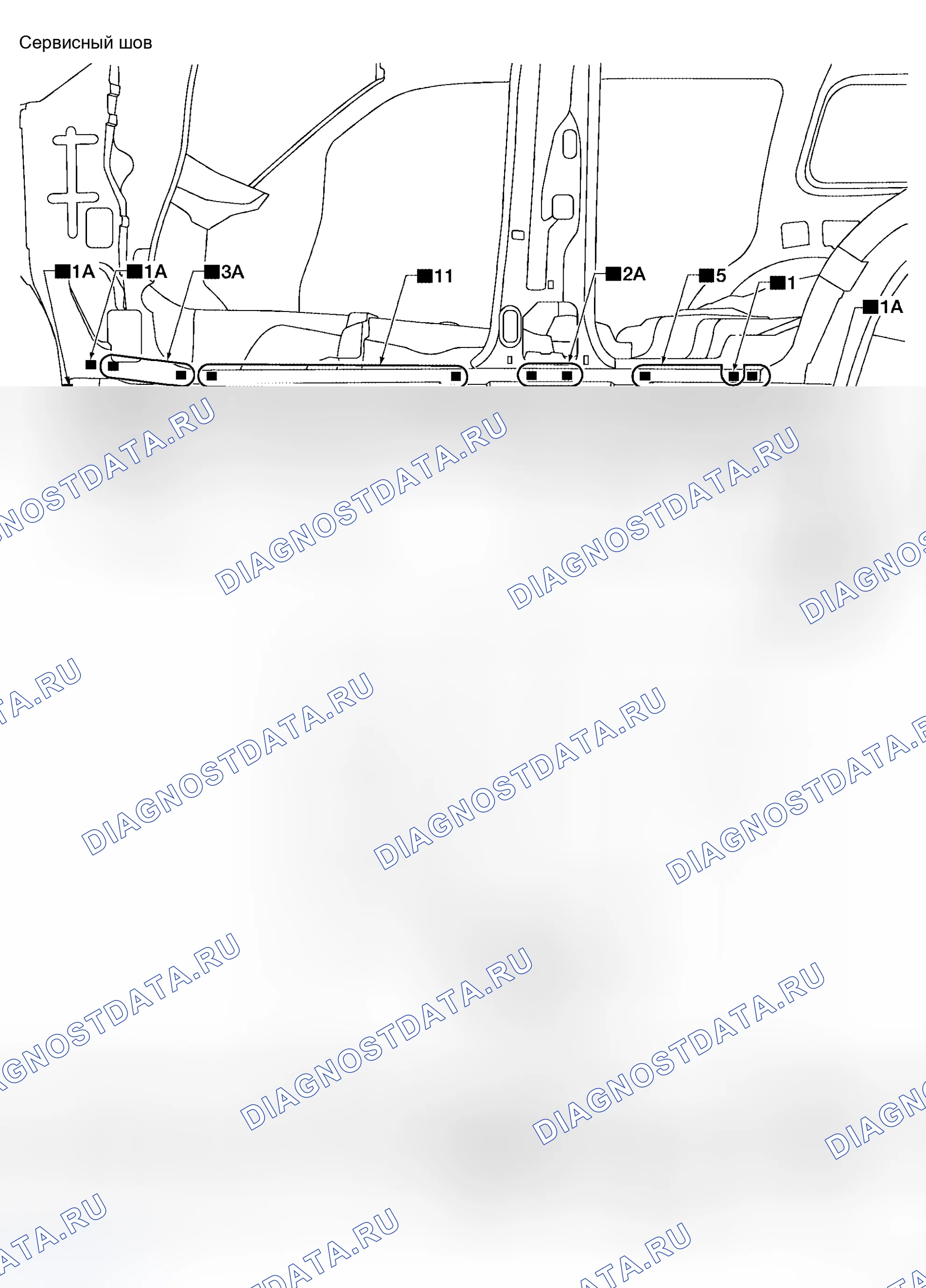 Рис. 17: ВНЕШНИЙ ПОДОКОННИК. Honda Jazz I