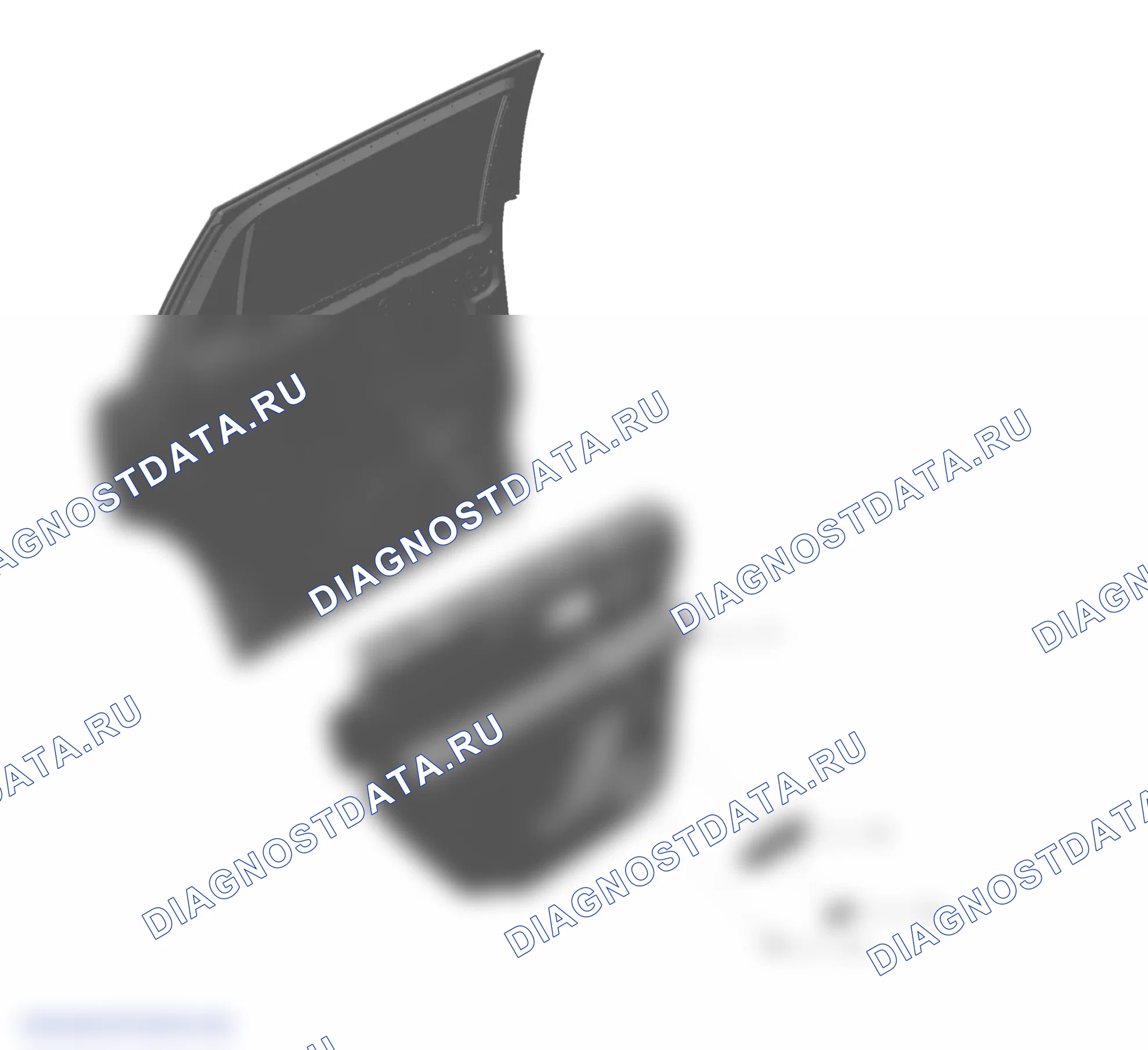 Схема расположения облицовки задней двери — Wey V9X. Wey V9X I