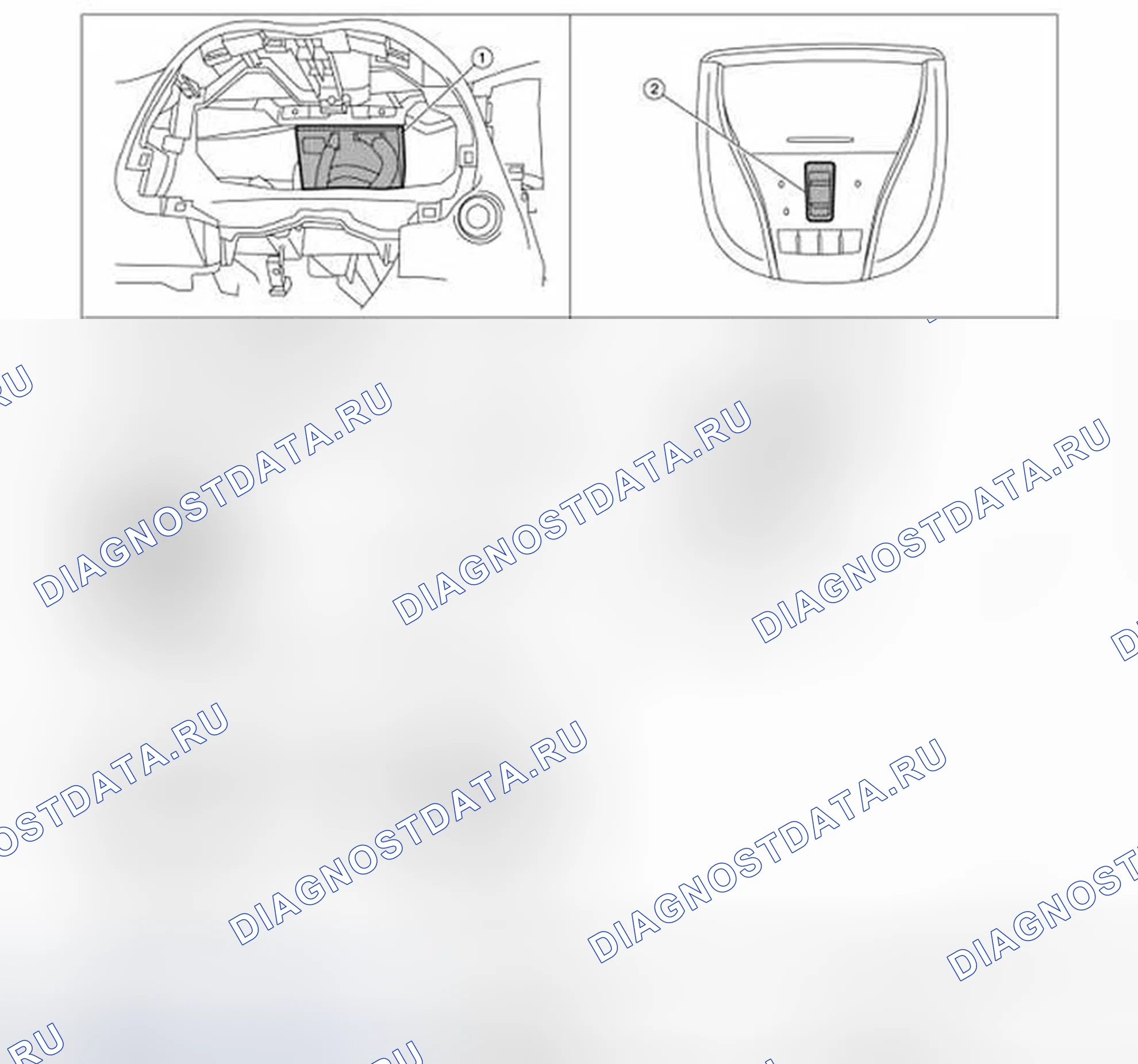Рис. 71: MOONROOF: Расположение компонентов. Infiniti QX60 I