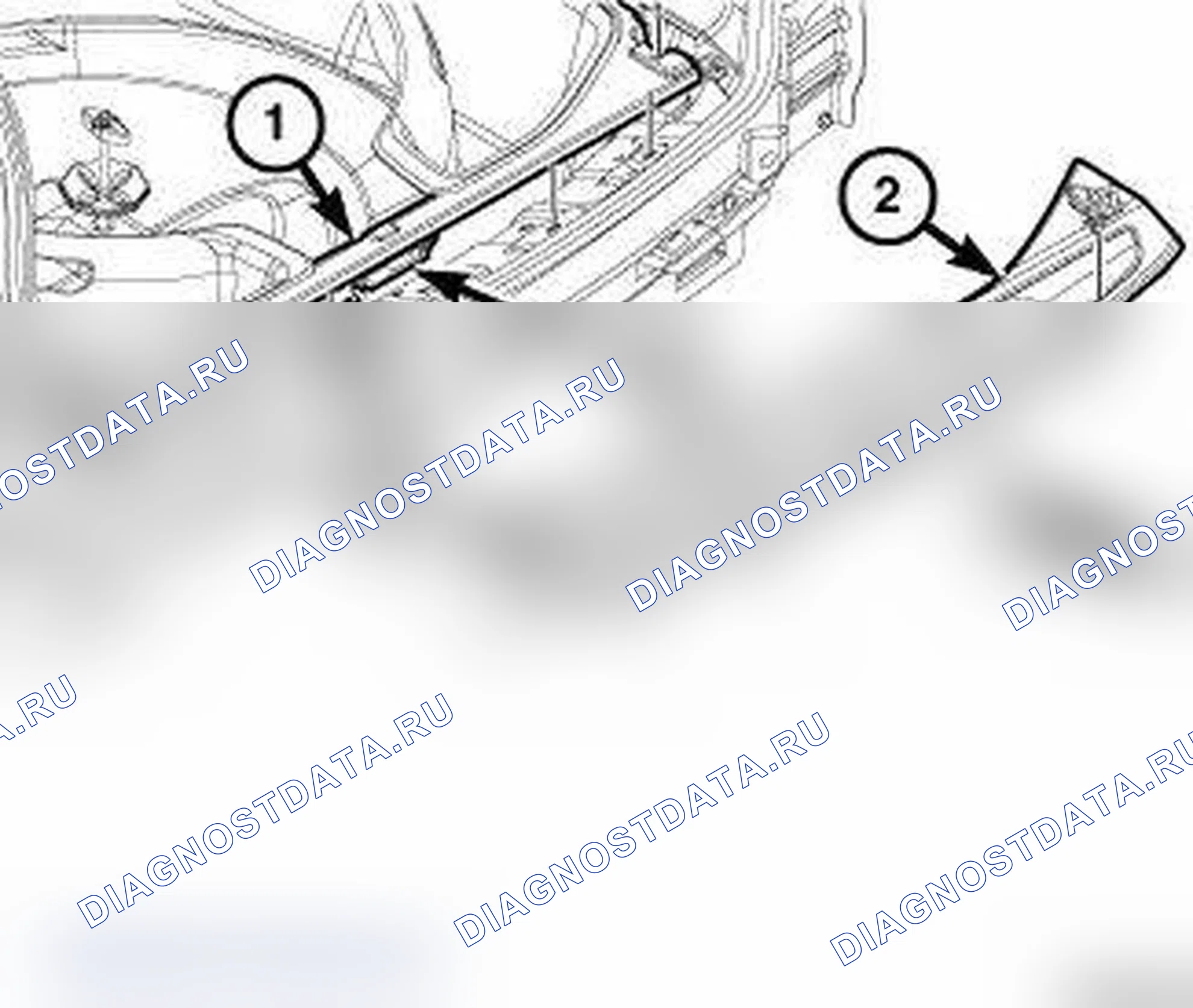 Рис. 2: ГРУЗОВАЯ ЗОНА. Dodge Durango III