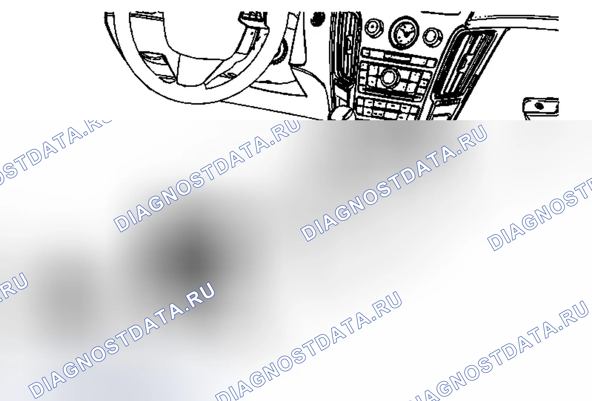 Рис. 117: Замена задней крышки консоли переднего пола. Cadillac CTS II