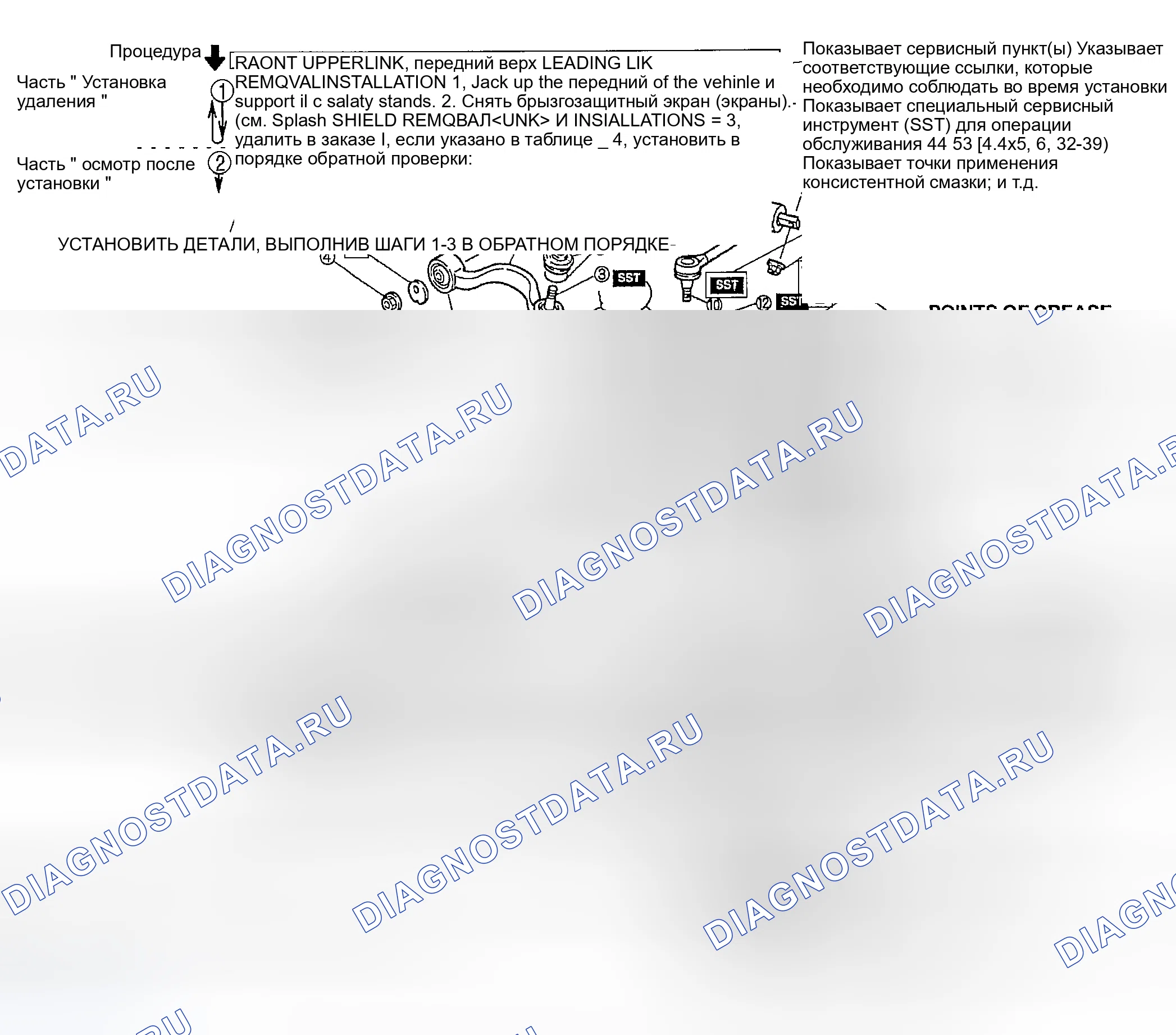 Рис. 12: Процедура ремонта. Mazda MPV II рестайлинг