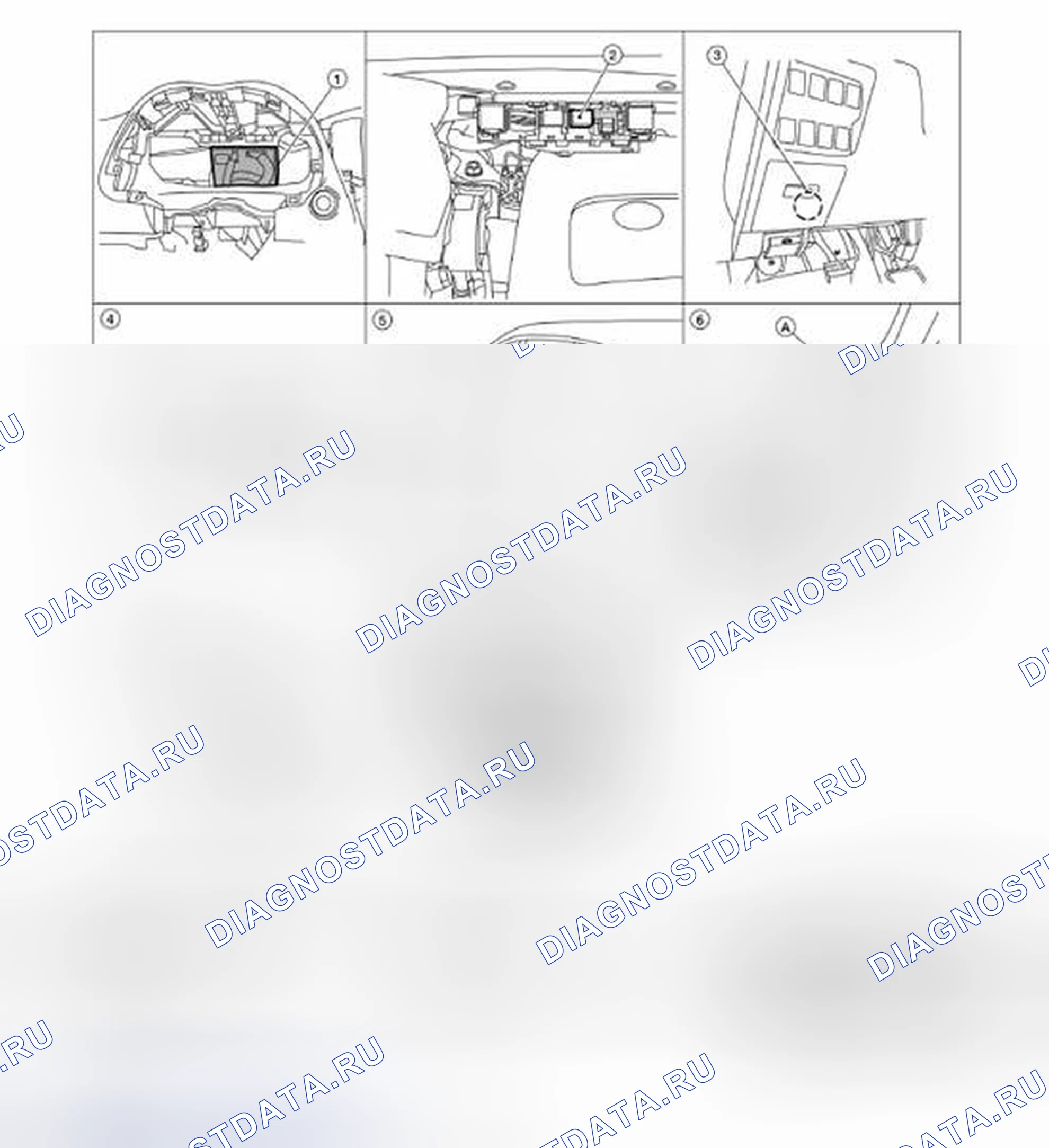 Рис. 32: Расположение компонентов. Infiniti QX60 I