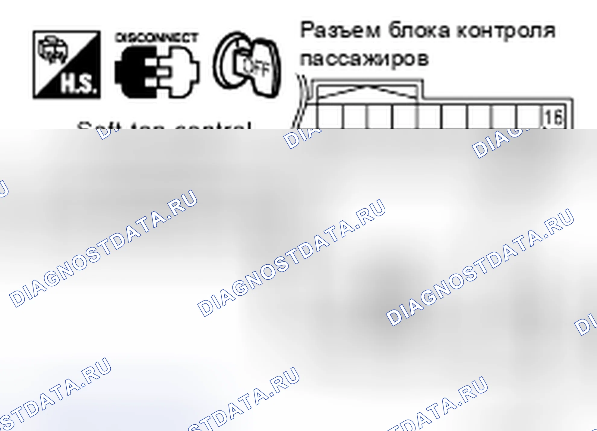 Рис. 17: Проверка работы пассажирского бокового сиденья Сигнал 1. Nissan 350Z I рестайлинг