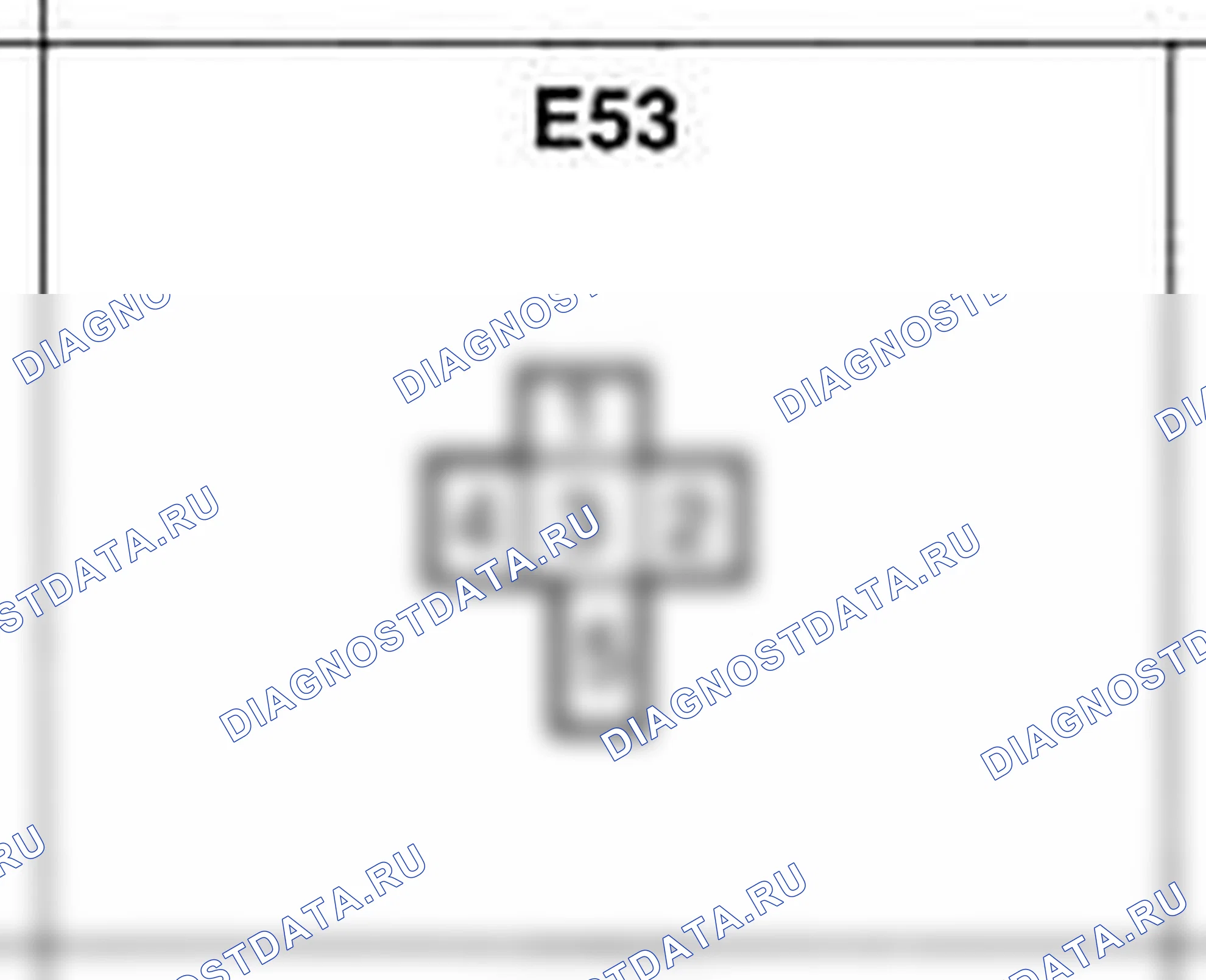 Распиновка разъёма E53 — жгута двигателя. Hyundai Atos MX
