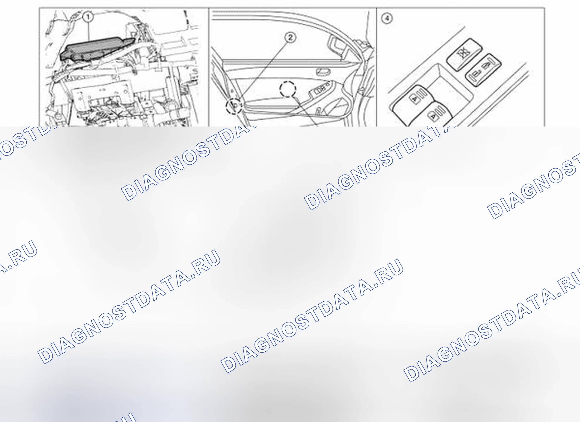 Рис. 64: Расположение компонентов. Nissan Altima L32 рестайлинг