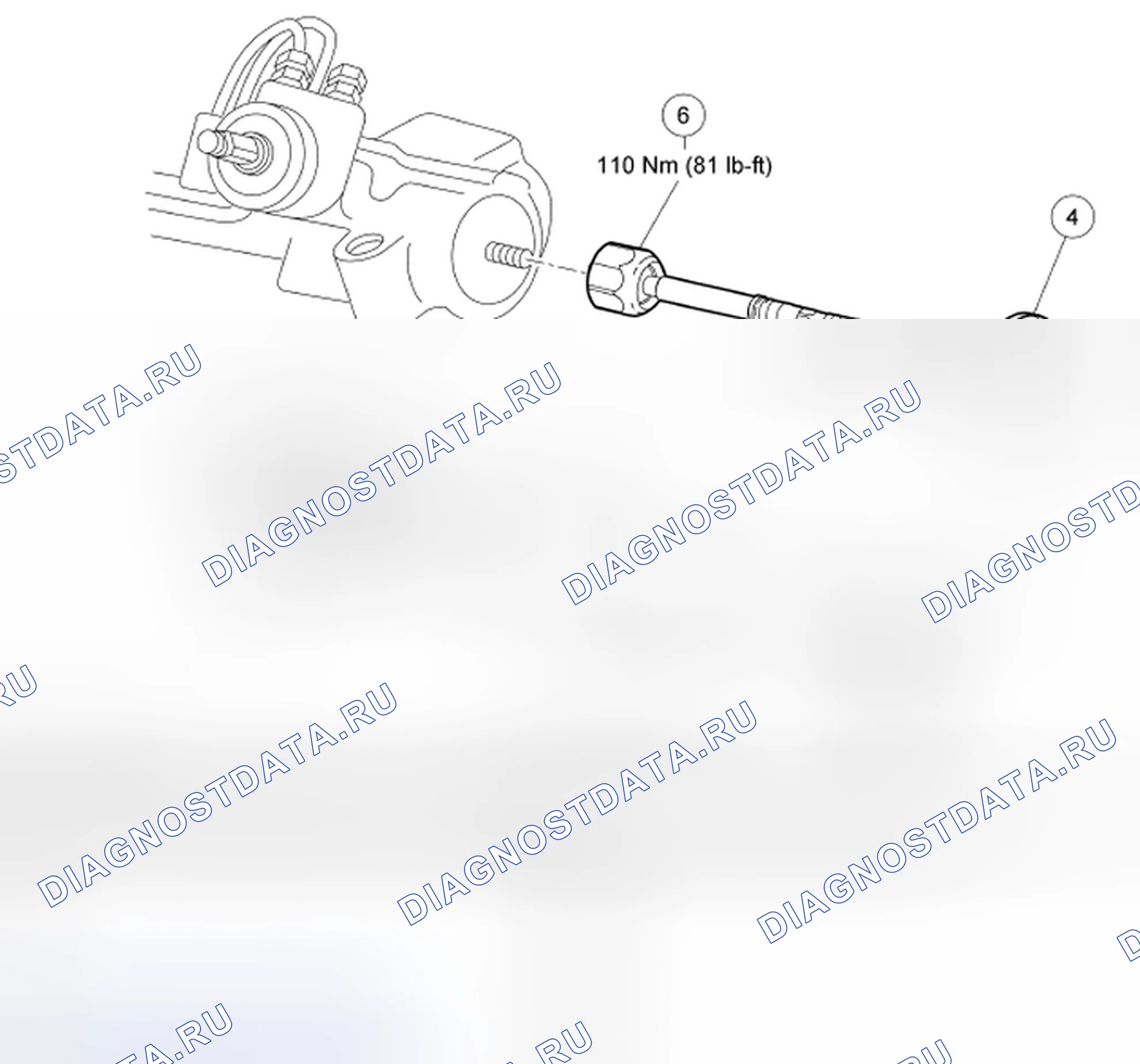 Рис. 28: Идентификация внутренних компонентов тяг (Escape и Mariner). Hyundai Matrix I рестайлинг