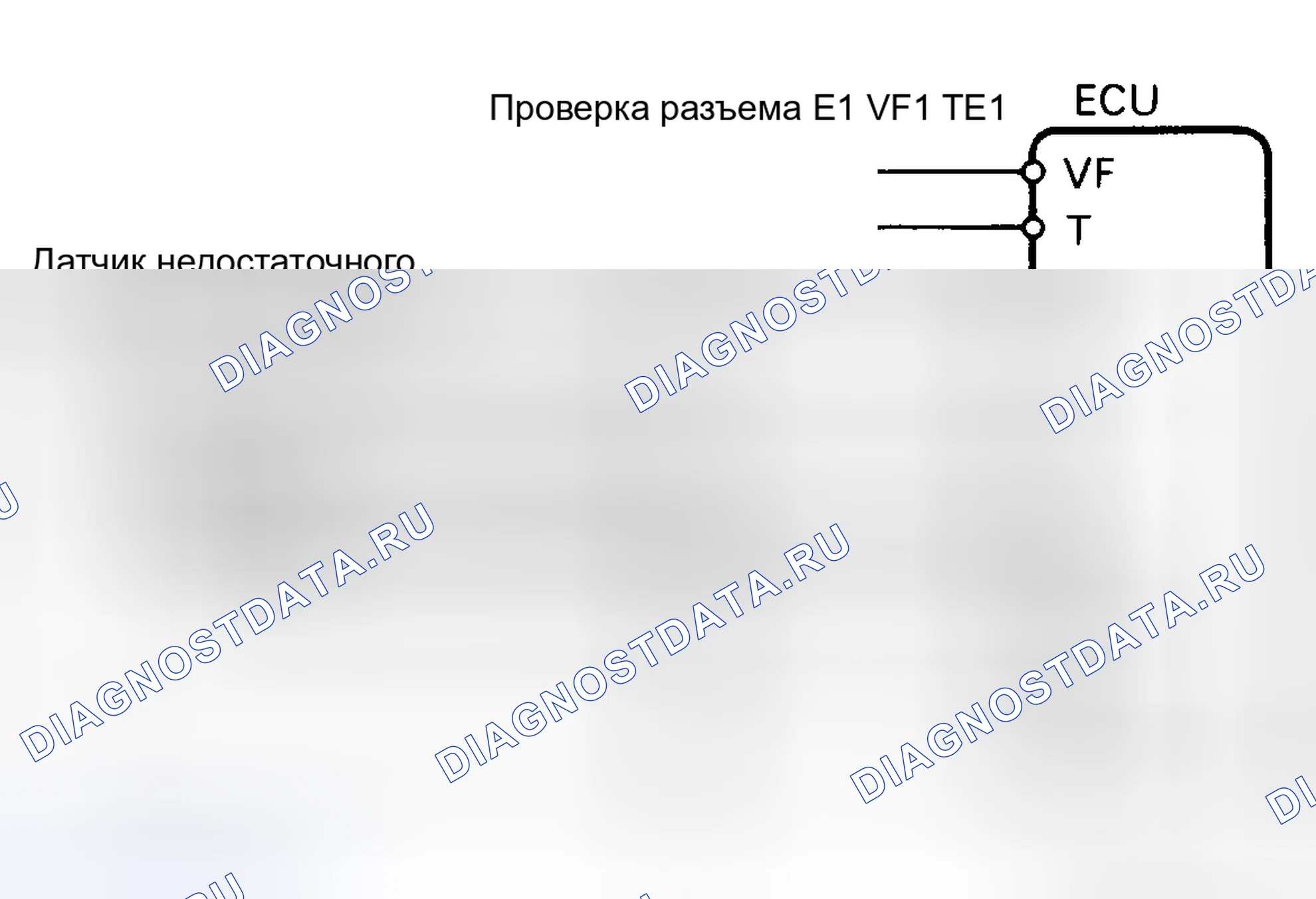 Рис. 79: Тест No3, схема кода 21, схема датчика O2 (V6). Toyota Camry V20