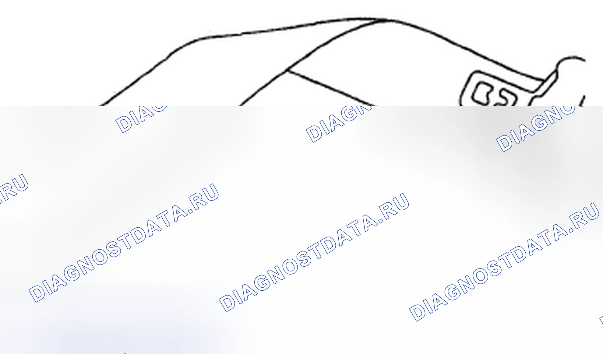 Рис. 14: ЯЗЫЧОК РЕМНЯ БЕЗОПАСНОСТИ, ПОВЕРНУТЫЙ НА ПОЯСЕ. Mazda Tribute II