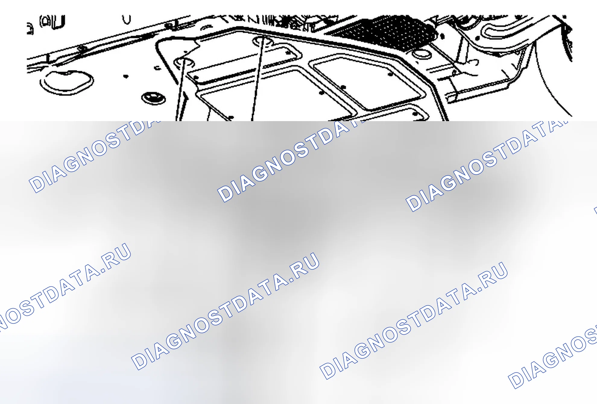 Рис. 5: Замена заднего дефлектора воздуха под кузовом - правая сторона. Chevrolet Malibu VIII рестайлинг