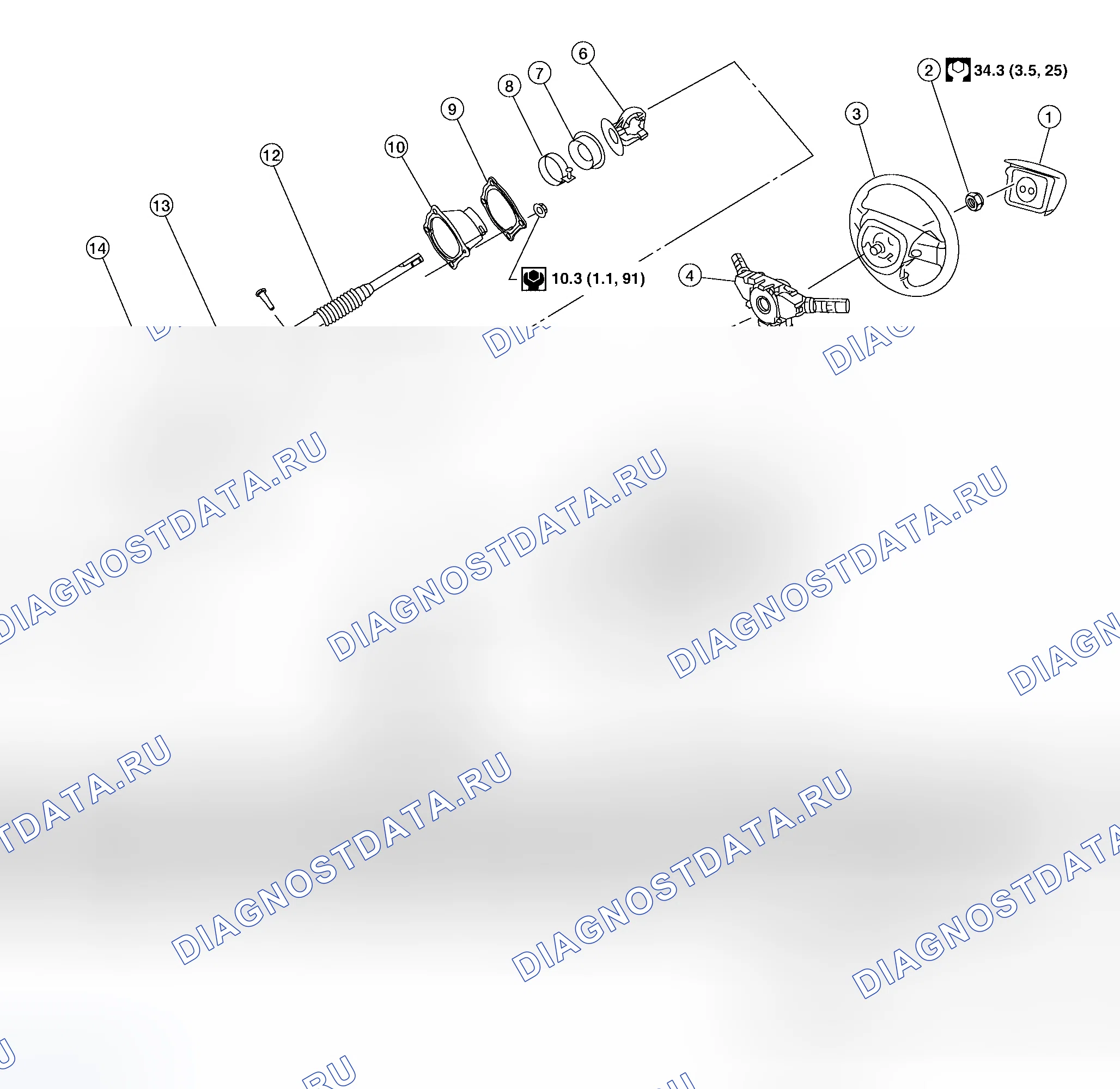 Рис. 9: Демонтаж и монтаж. Honda Odyssey I