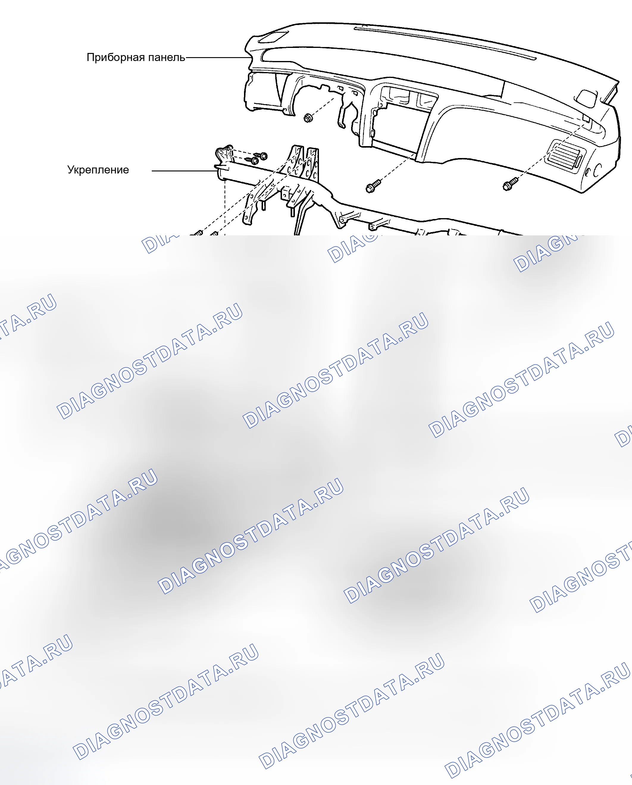 Рис. 38: КОМПОНЕНТЫ. Toyota Avalon XX20 рестайлинг