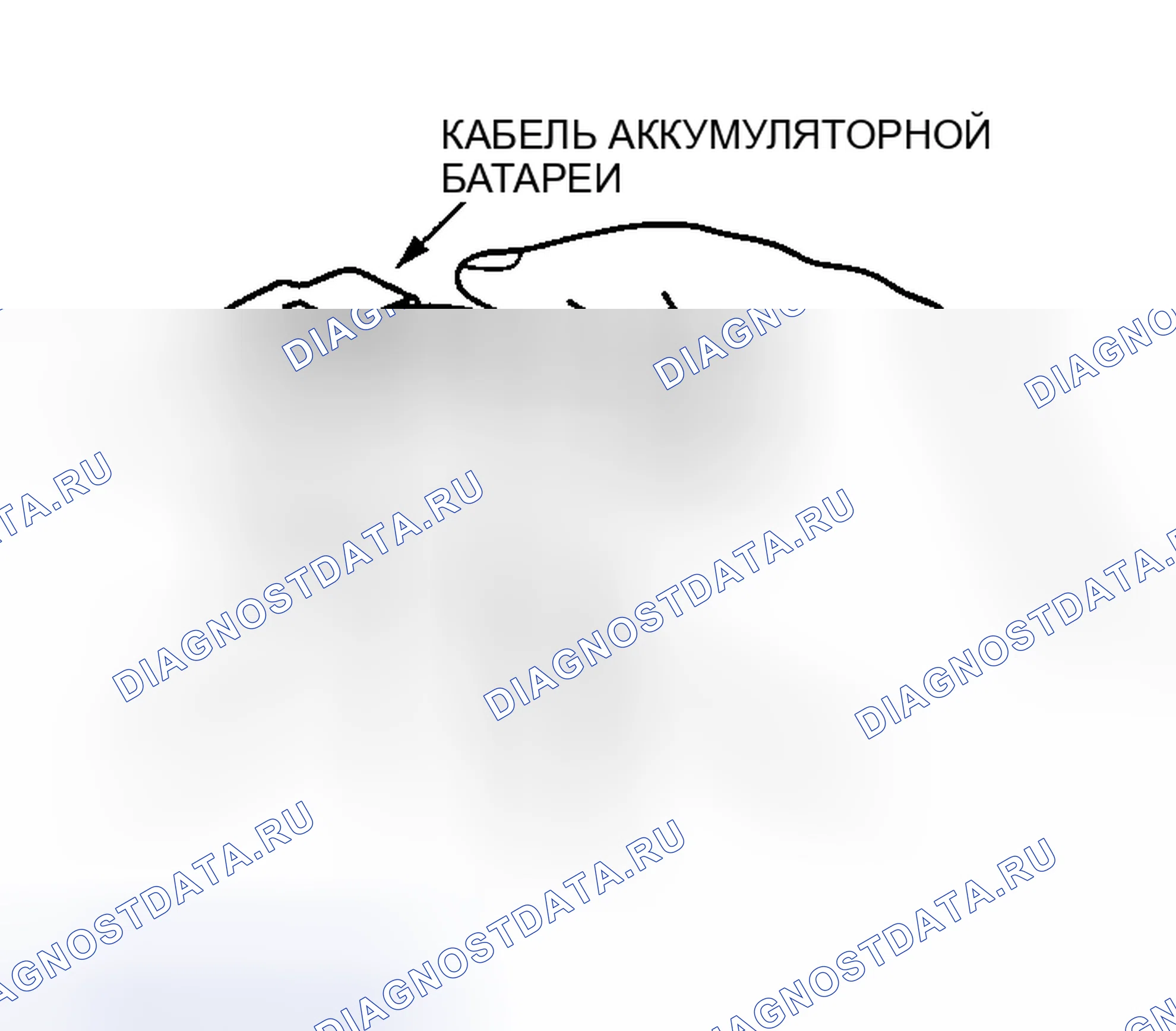Рис. 10: Кабель аккумуляторной батареи. Mazda RX-8 I