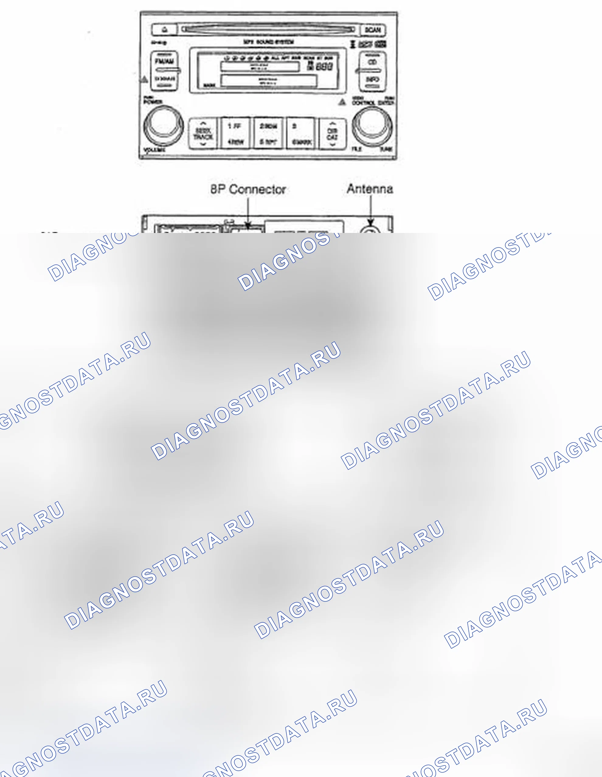 Рис. 4: AM / FM / Xm / CD / MP3 (M445S). Hyundai Azera I