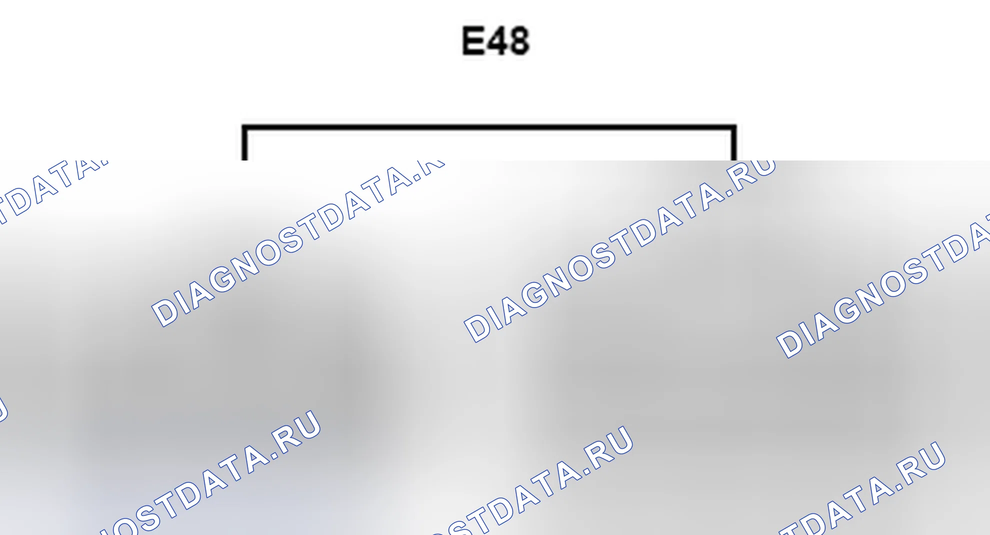 Рис. 1319: Вид с торца соединительного разъема (E48). Toyota Camry XV40 рестайлинг