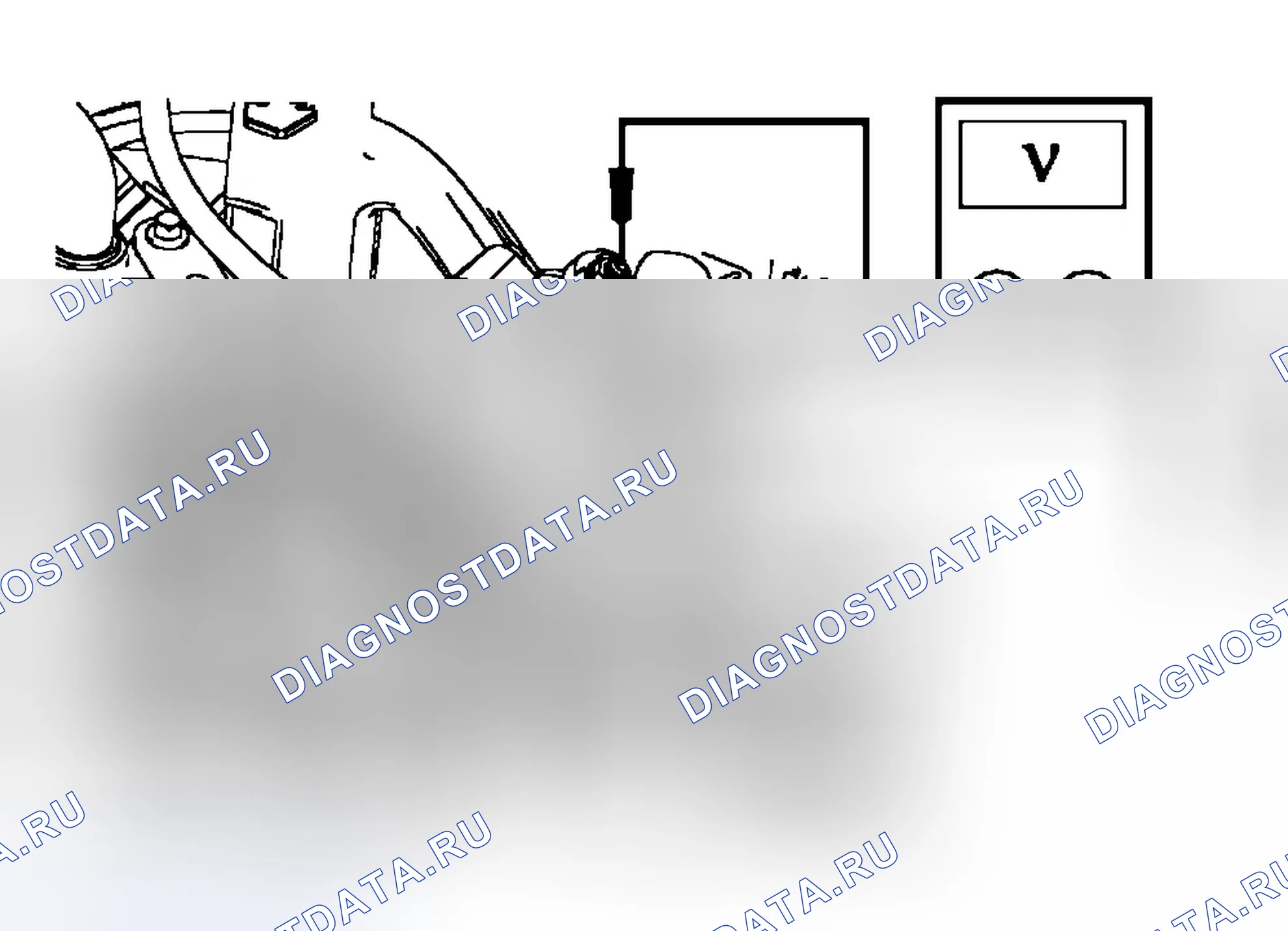 Рис. 87: КОНТРОЛЬНАЯ ТОЧКА B: ИНДИКАТОР ПРЕДУПРЕЖДЕНИЯ СИСТЕМЫ ЗАРЯДКИ ВКЛЮЧЕН ПРИ РАБОТАЮЩЕМ ДВИГАТЕЛЕ (ЗАРЯДНОЕ УСТРОЙСТВО S. Ford Pickup F350 Super Duty 