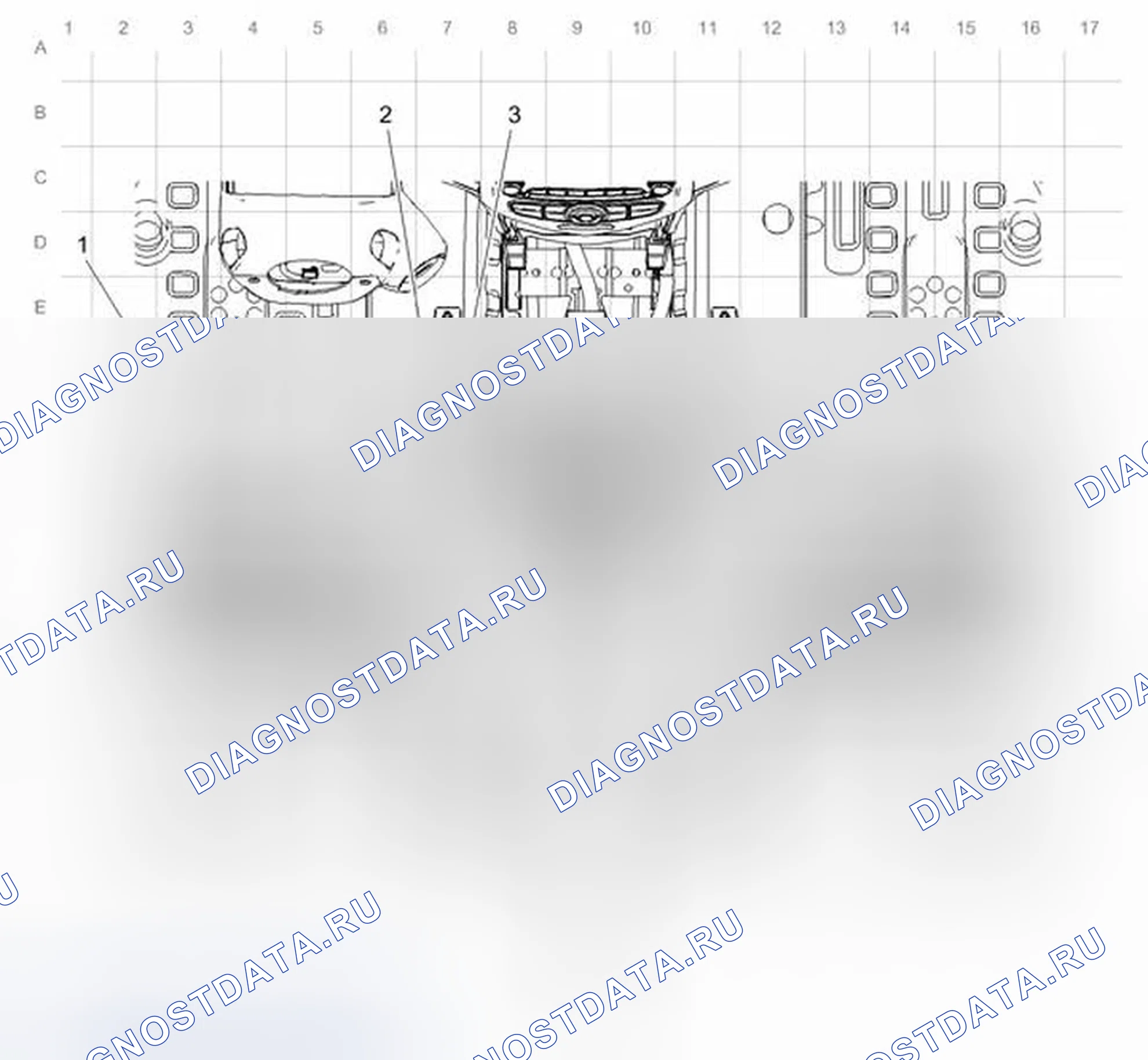 Рис. 31: Центр прокладки кабелей в пассажирском салоне. Chevrolet Sonic I