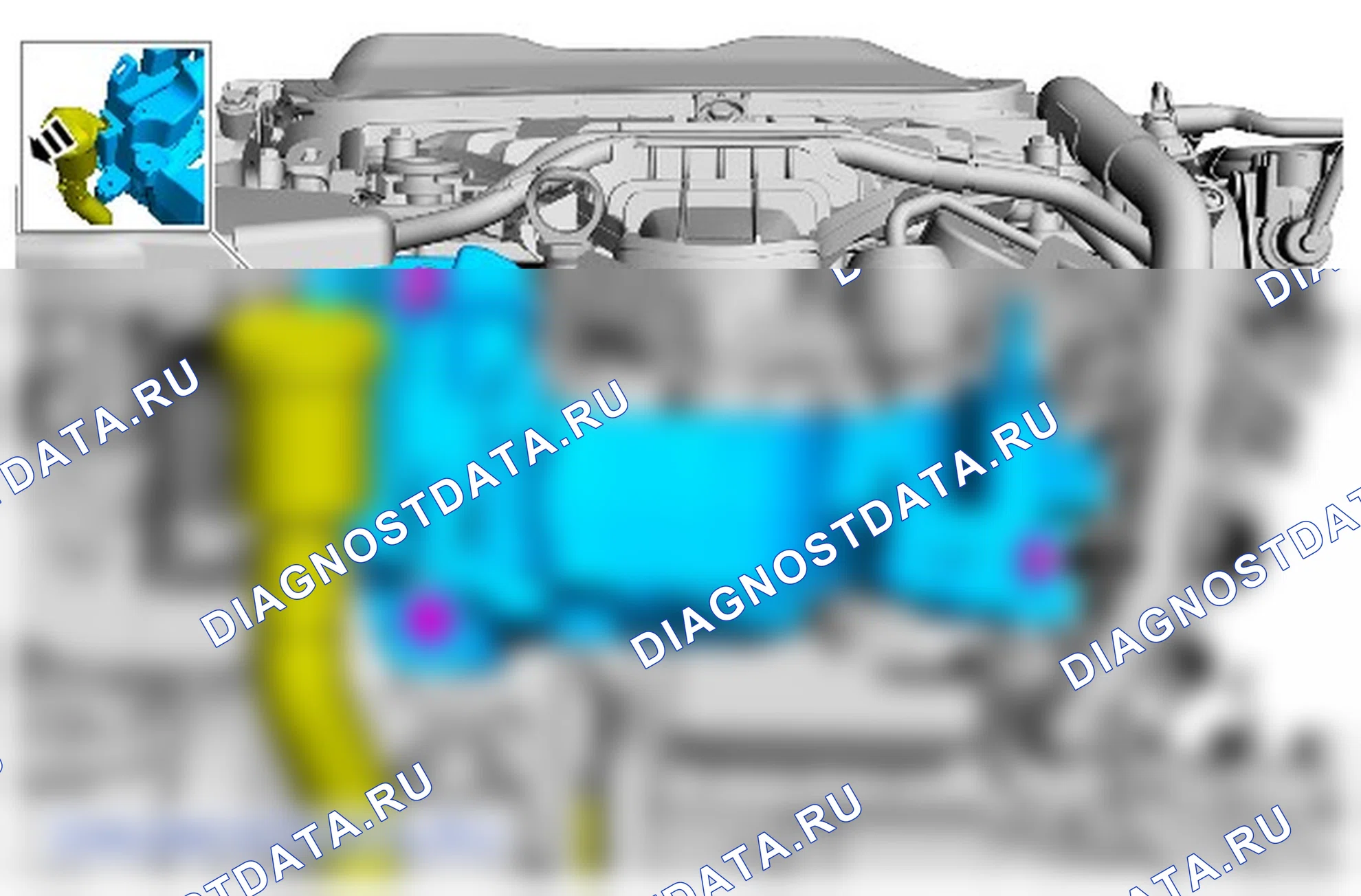 Как установить присоединяемые детали двигателя. Ford Kuga II