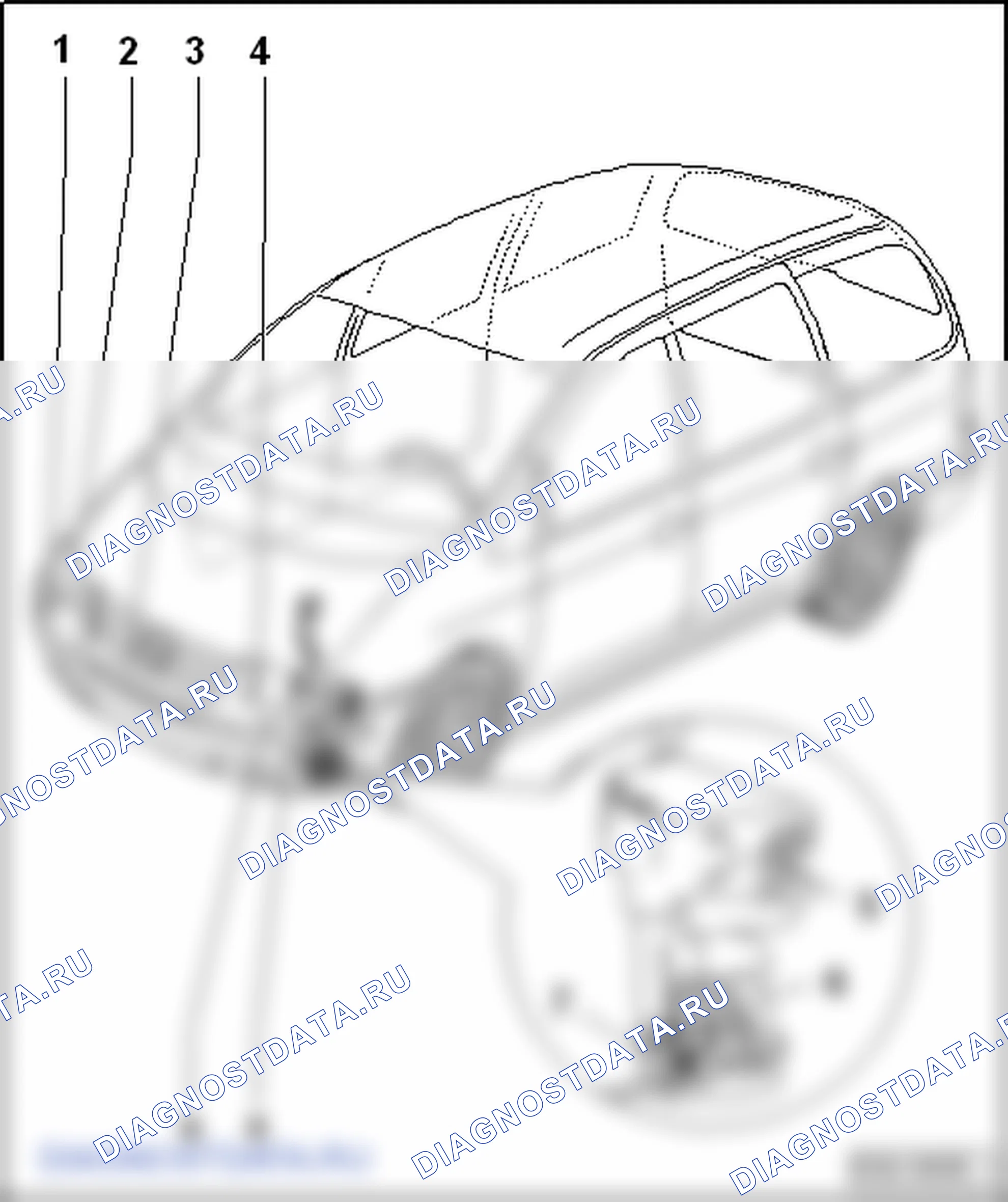 Система омывателей фар. SEAT Alhambra I