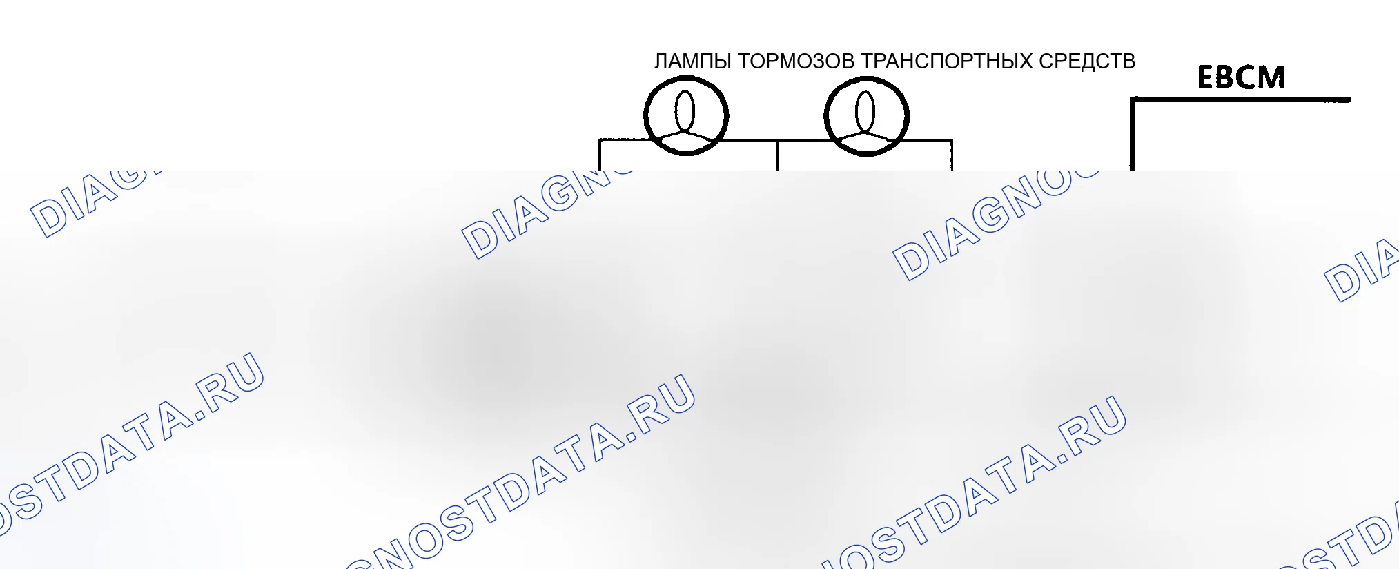 Рис. 83: A091 кода, схема, размыкание контактов тормозного переключателя во время замедления. Hyundai Tuscani I