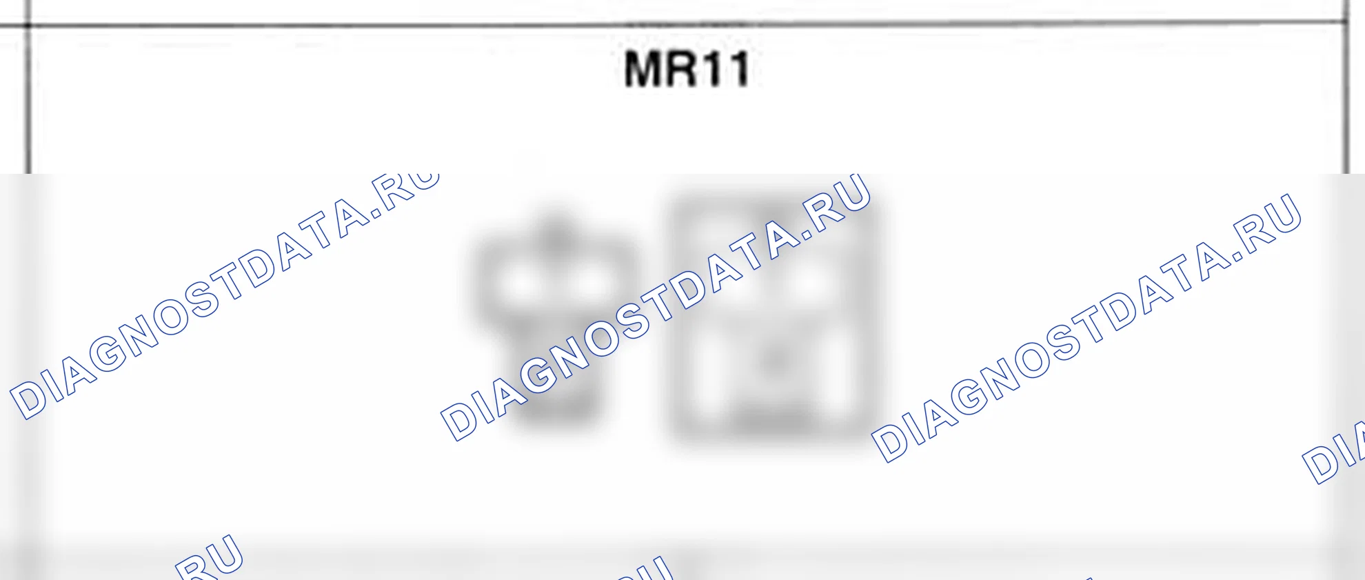 Распиновка разъёма MR11 — основного жгута. Hyundai Accent LC