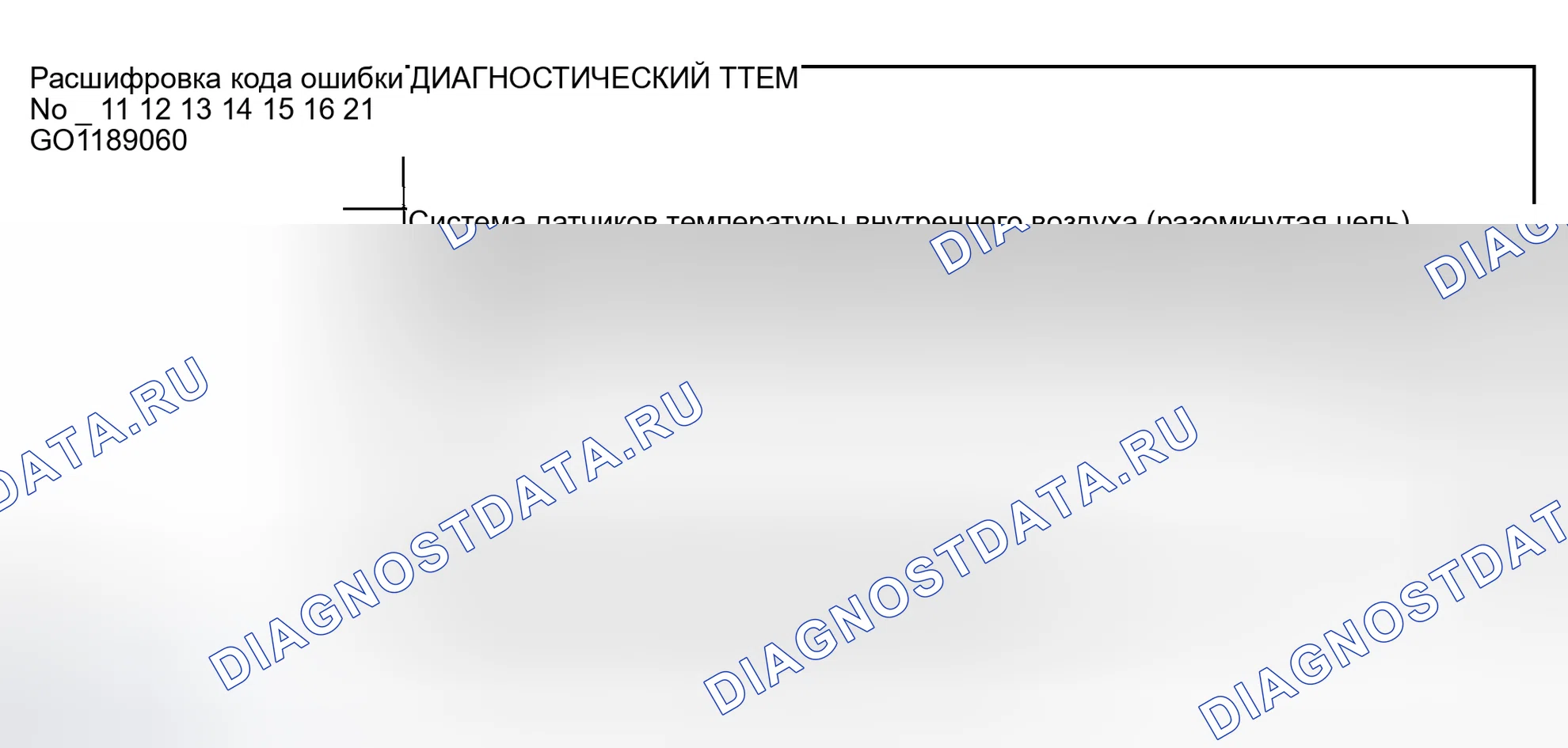 Рис. 4: ДИАГНОСТИЧЕСКАЯ КАРТА КОДОВ НЕИСПРАВНОСТЕЙ. Mitsubishi Montero III